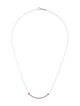 Tiffany & Co. 18K Pink Sapphire T Smile Necklace
