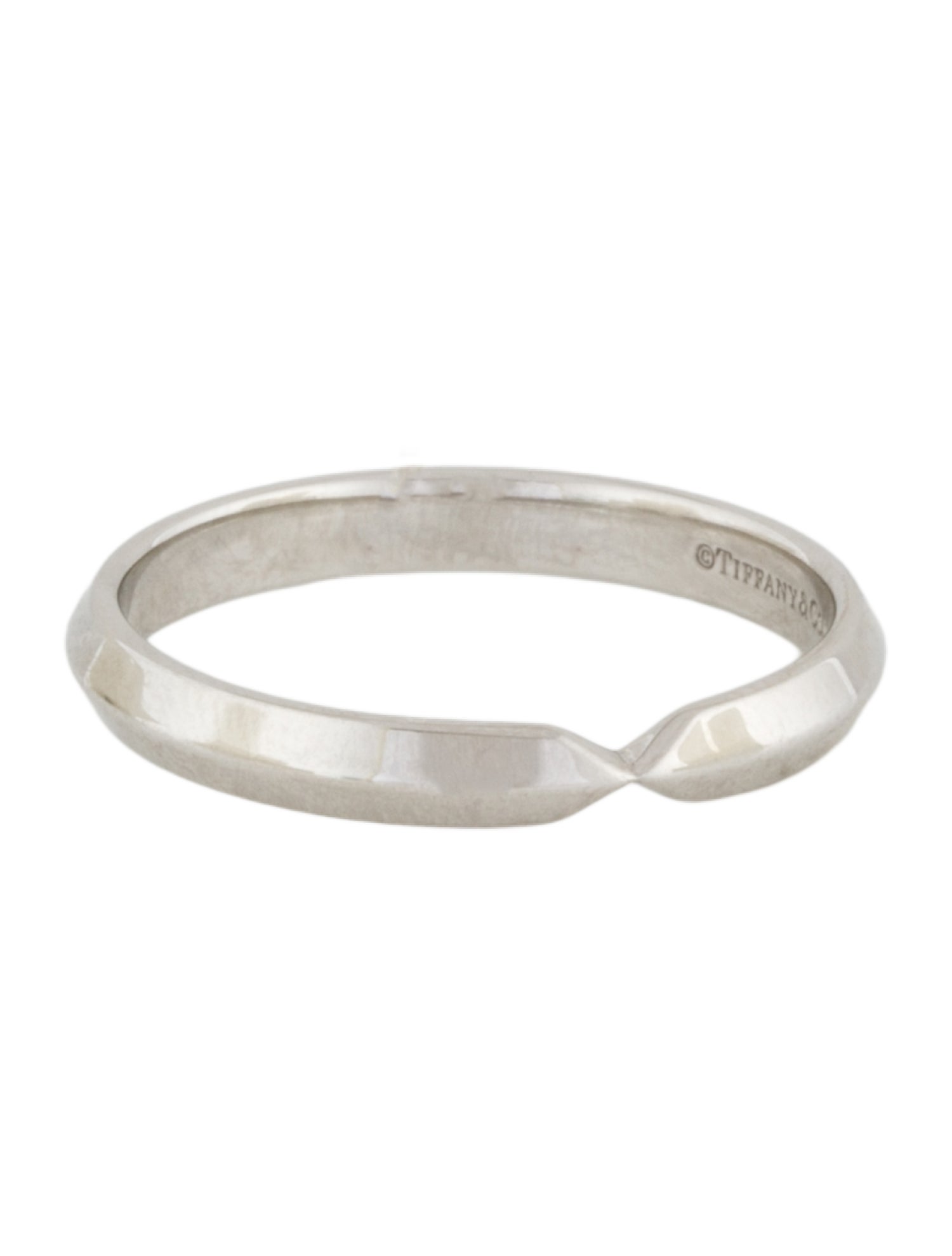 Tiffany & Co. Platinum Nesting Narrow Band
