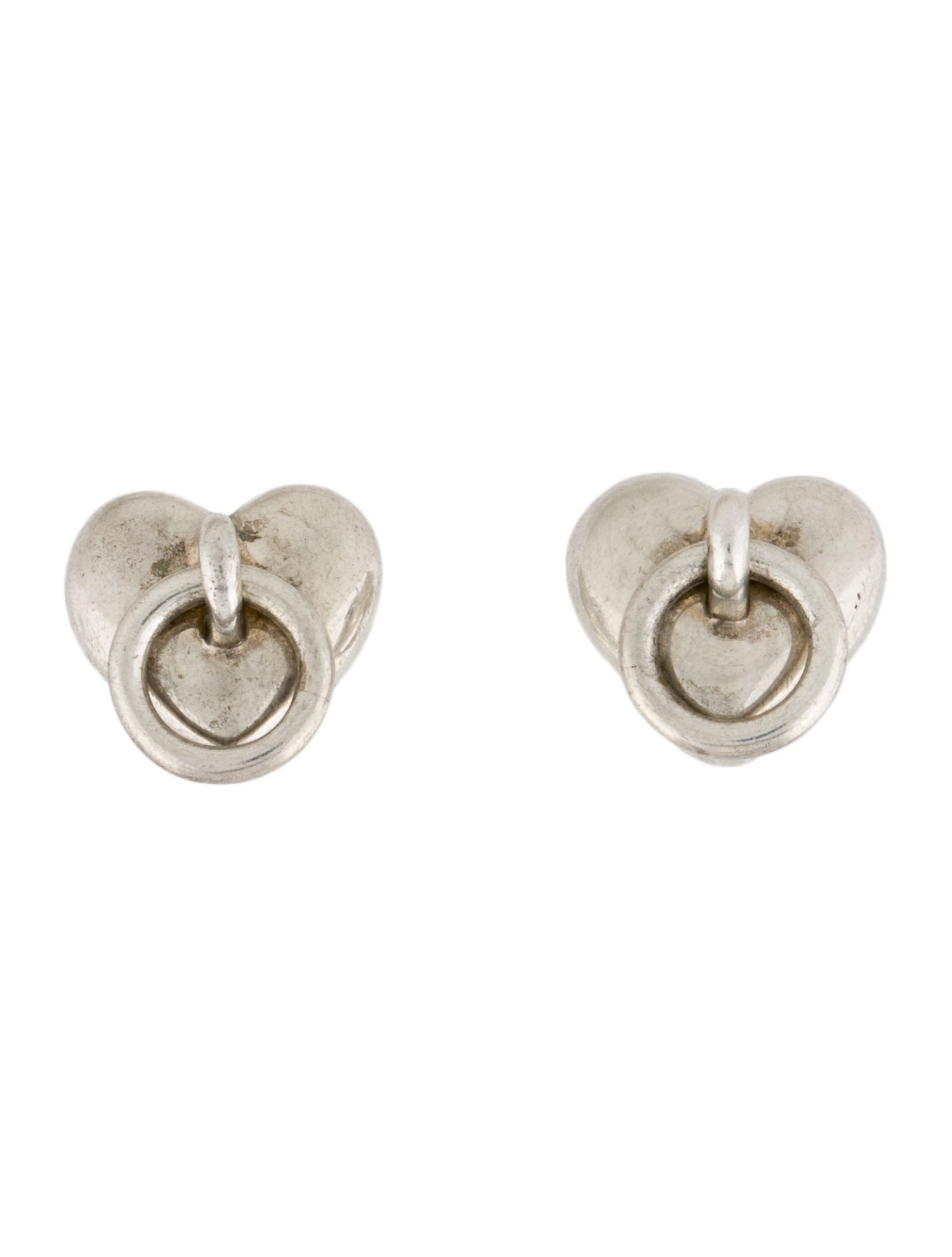 Tiffany & Co. Vintage Heart Door Knocker Earclips
