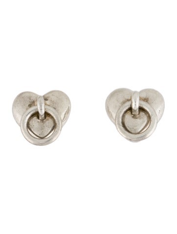 Tiffany & Co. Clip-On Vintage Heart Door Knocker Earclips