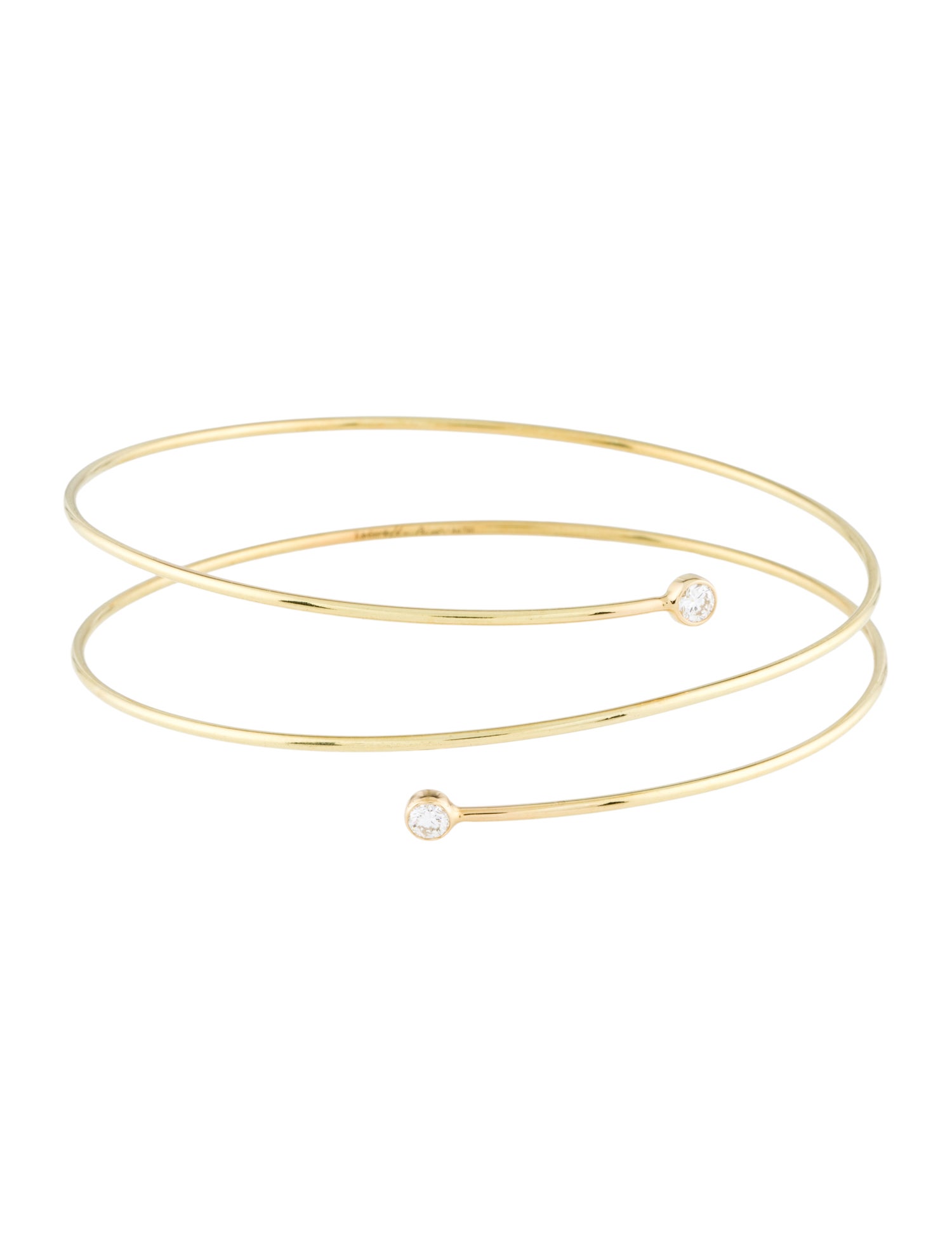 Tiffany & Co. 18K Diamond Hoop Bracelet Bangle