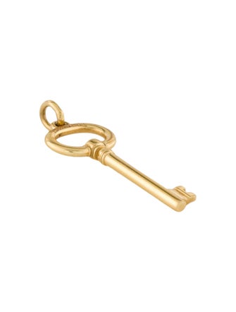 Tiffany & Co. 18K Oval Key Pendant