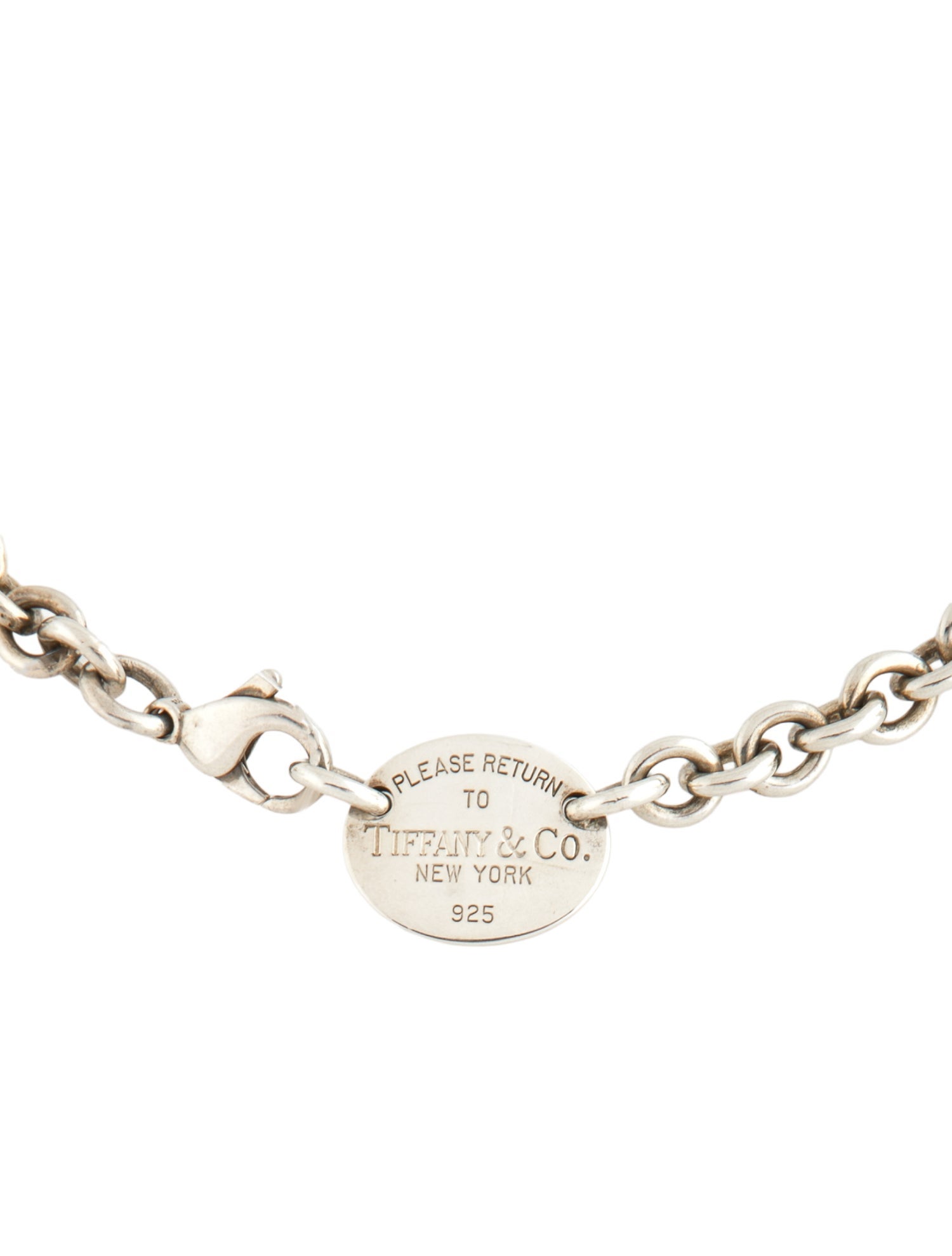 Tiffany & Co. Oval Tag Link Necklace