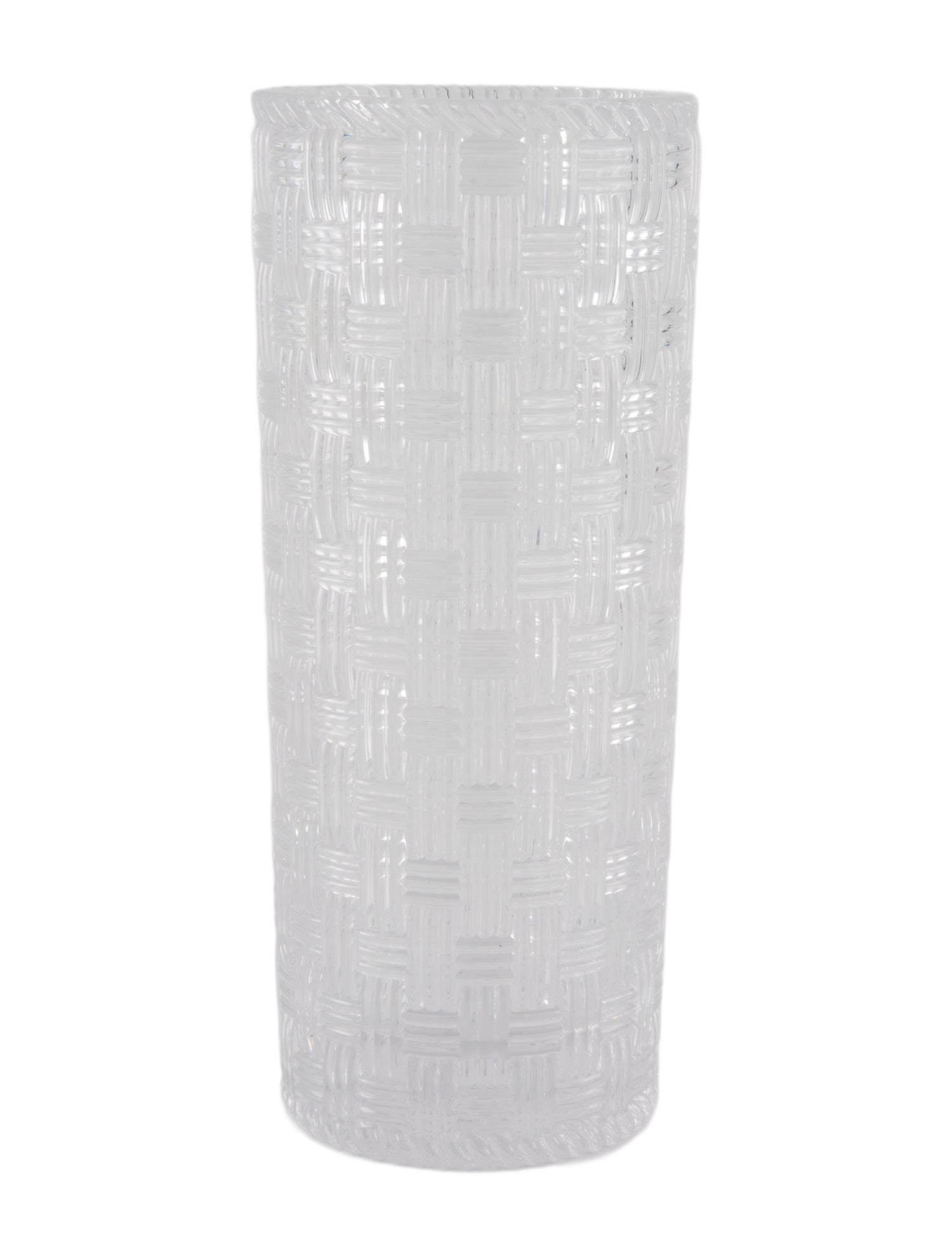 Tiffany & Co. Tiffany Weave Crystal Vase