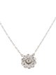 Tiffany & Co. Platinum Diamond Flower Pendant Necklace
