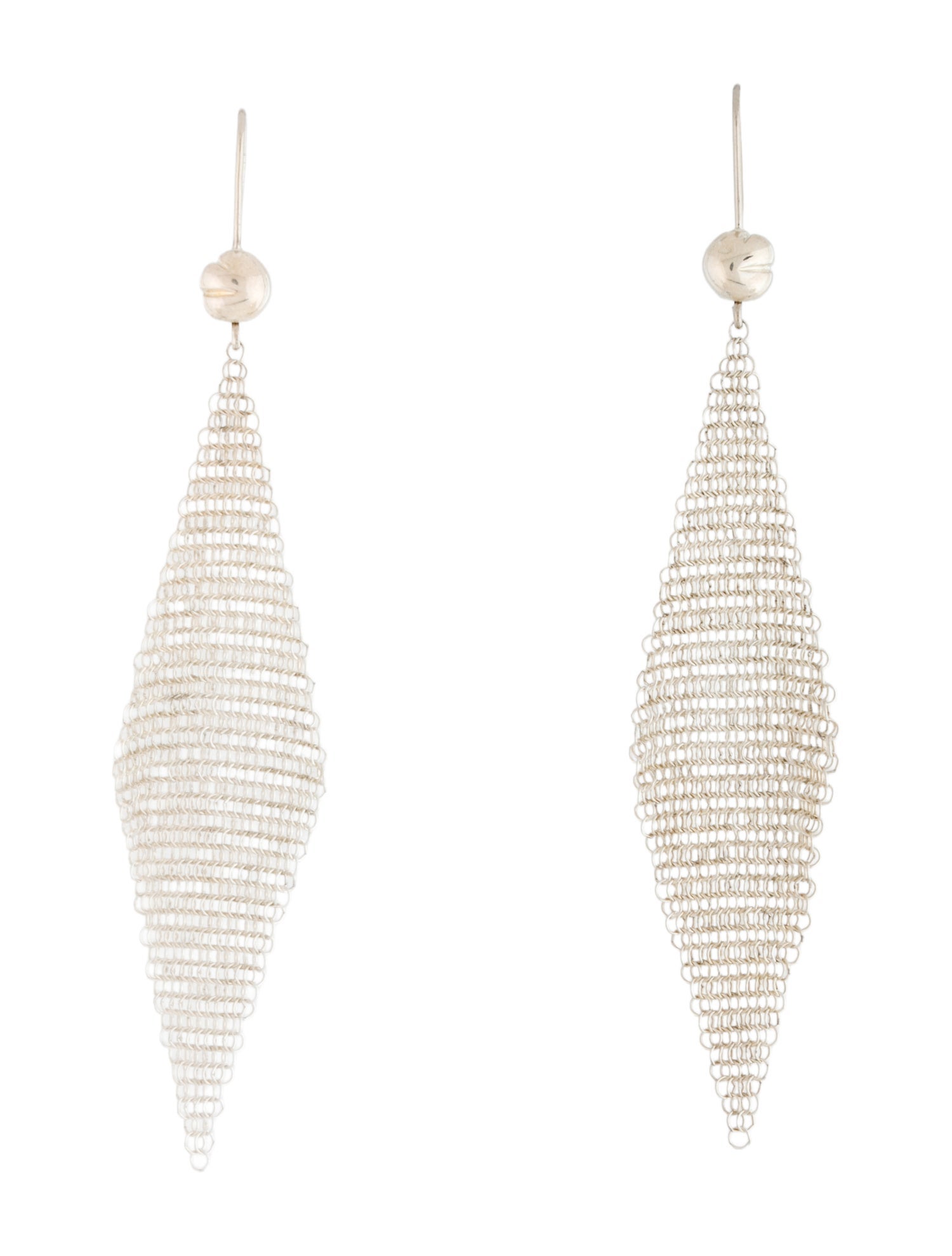 Tiffany & Co. Vintage Mesh Drop Earrings