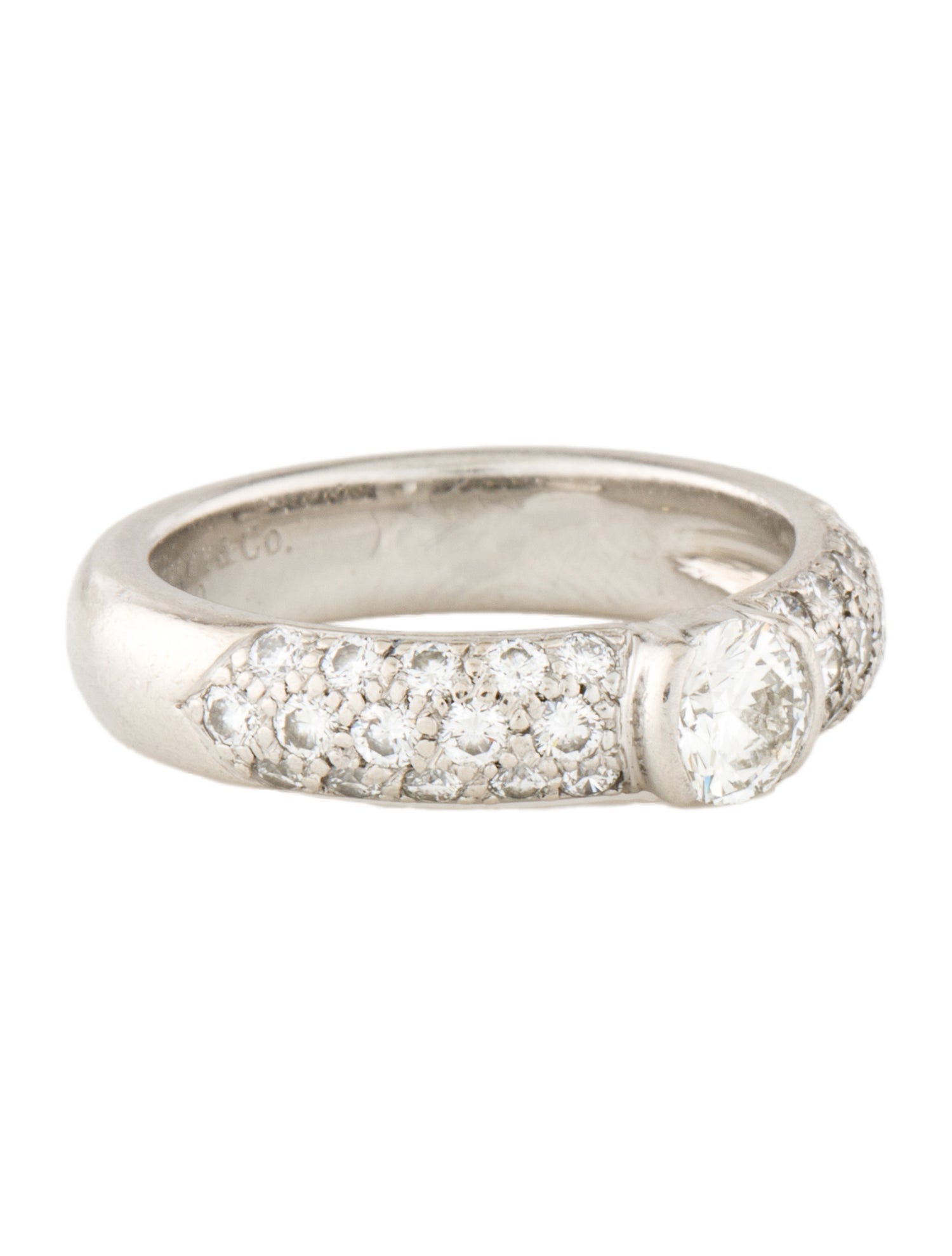 Tiffany & Co. Platinum Diamond Etoile Engagement Ring