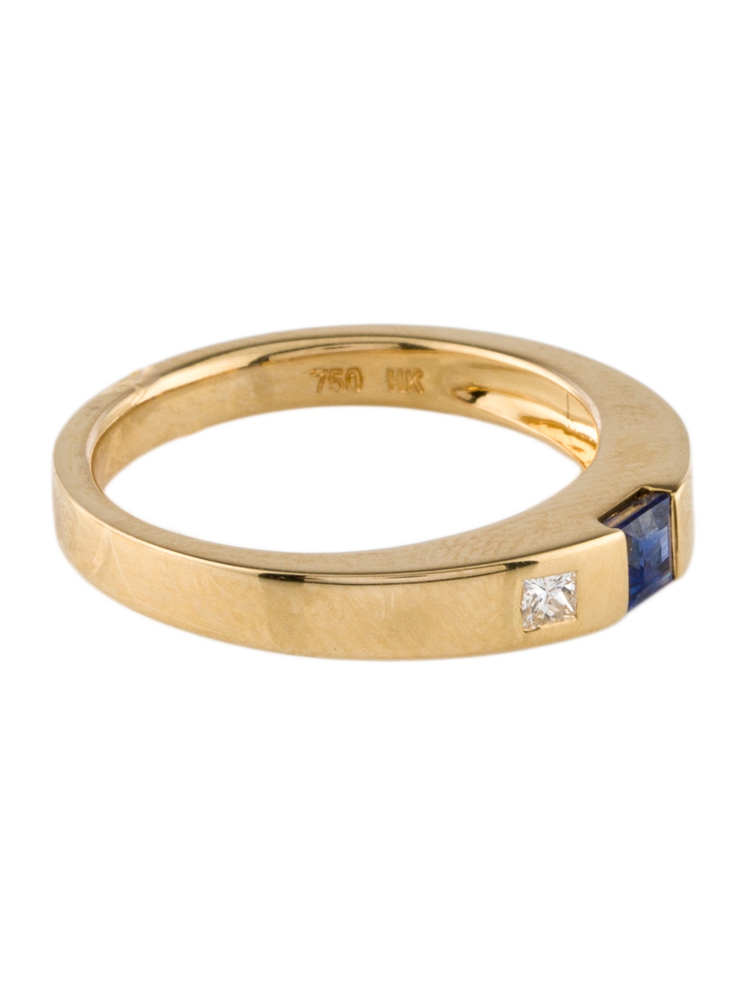 Tiffany & Co. 18K Sapphire & Diamond Band