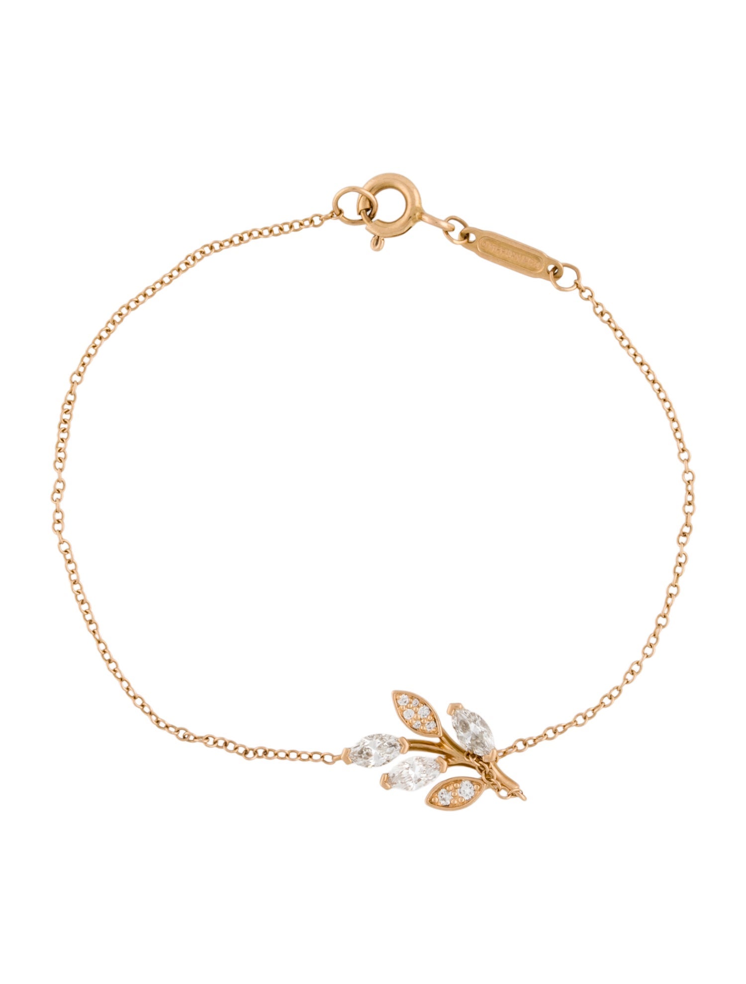 Tiffany & Co. 18K Victoria Diamond Vine Bracelet