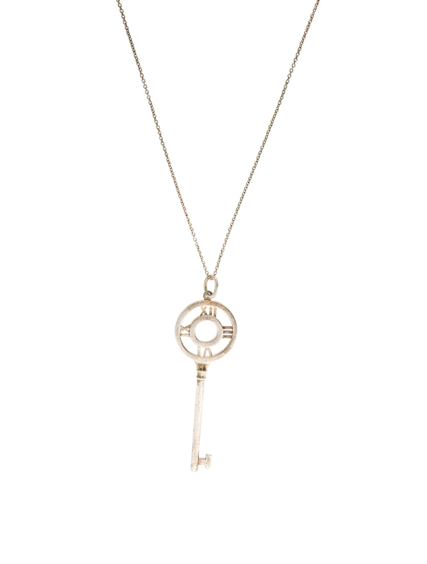 Tiffany & Co. Key Pendant Necklace