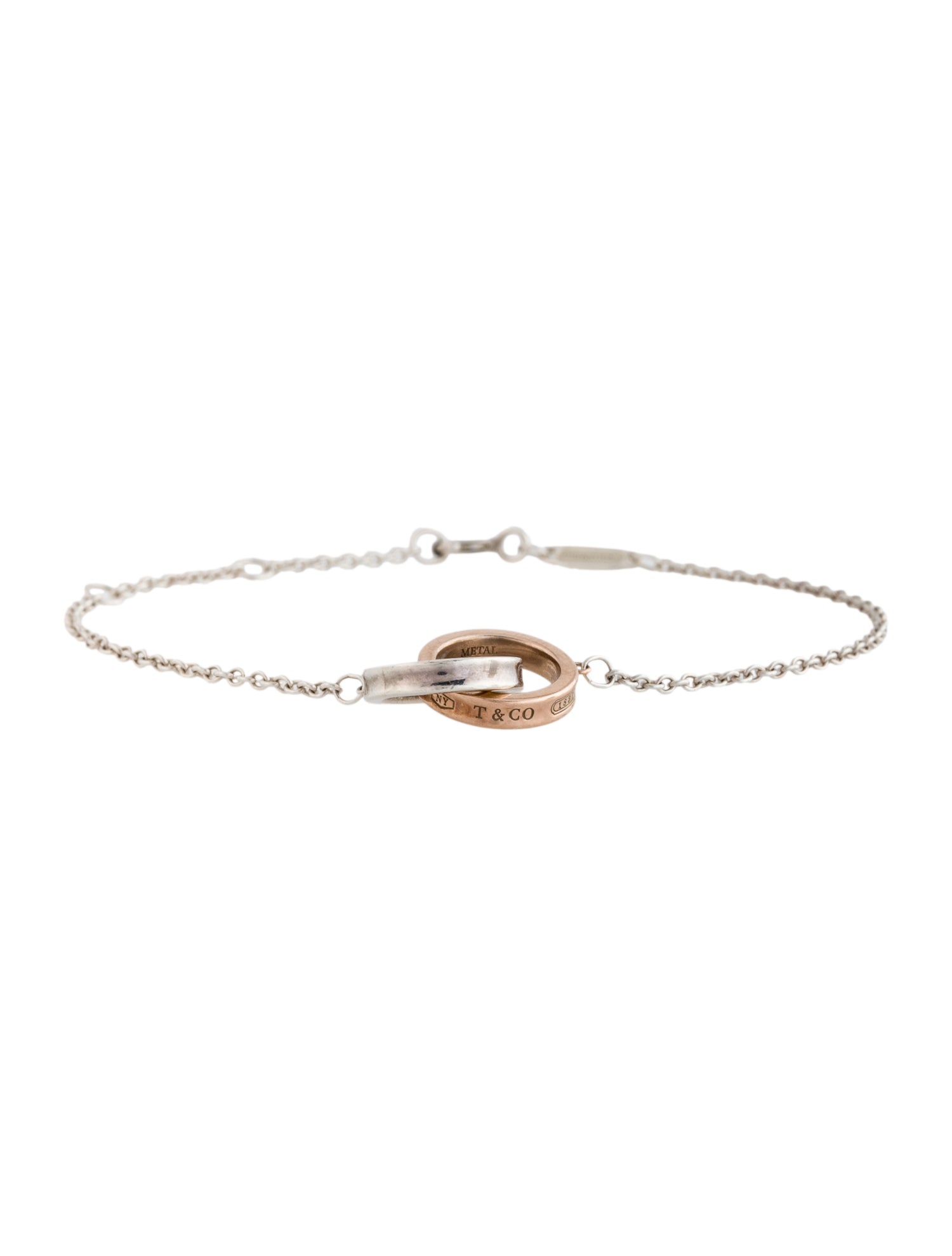 Tiffany & Co. Two-Tone Interlocking Circles Chain Bracelet