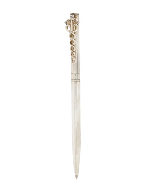 Tiffany & Co. Sterling Silver Caduceus Ballpoint Pen