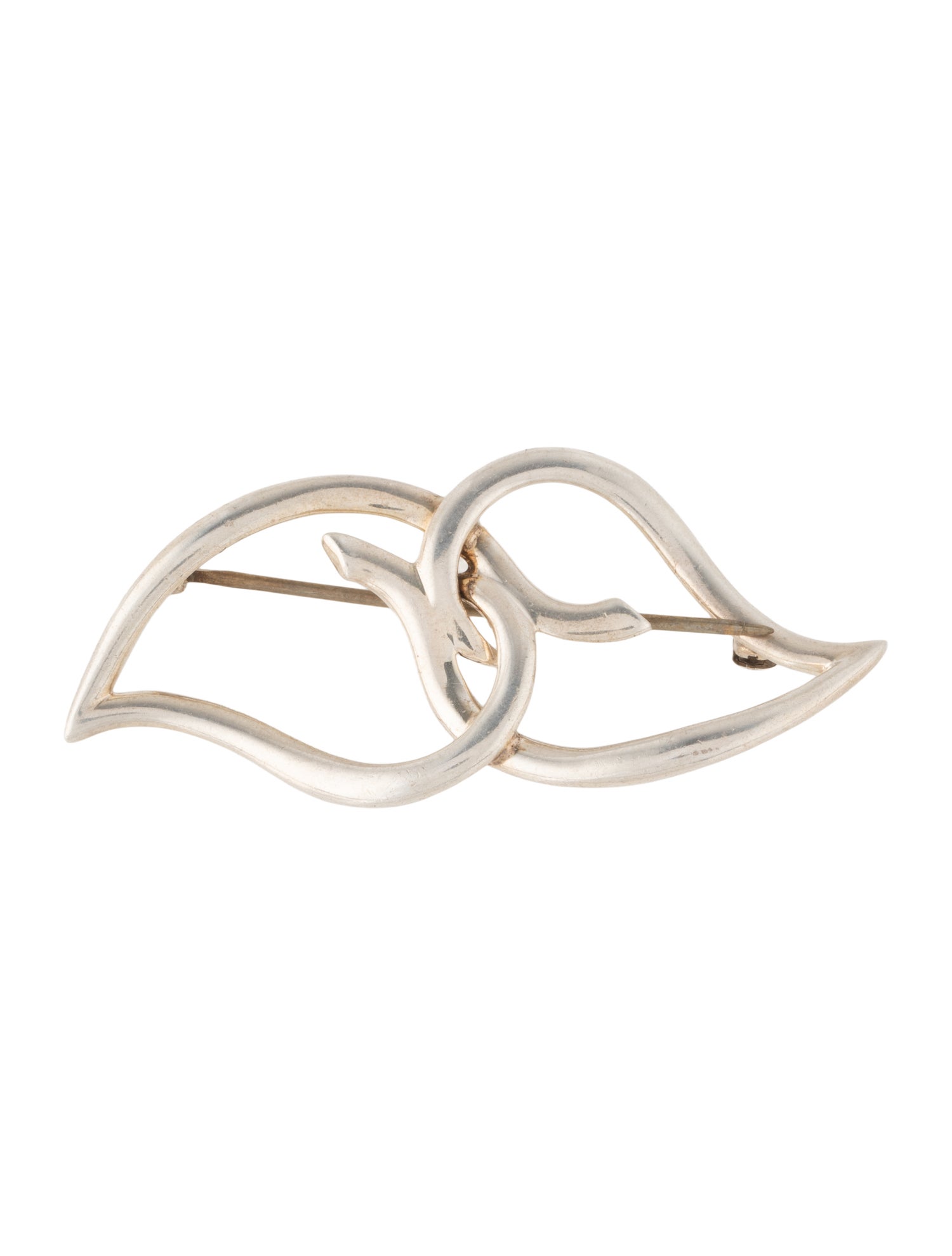 Tiffany & Co. Vintage Double Leaf Brooch