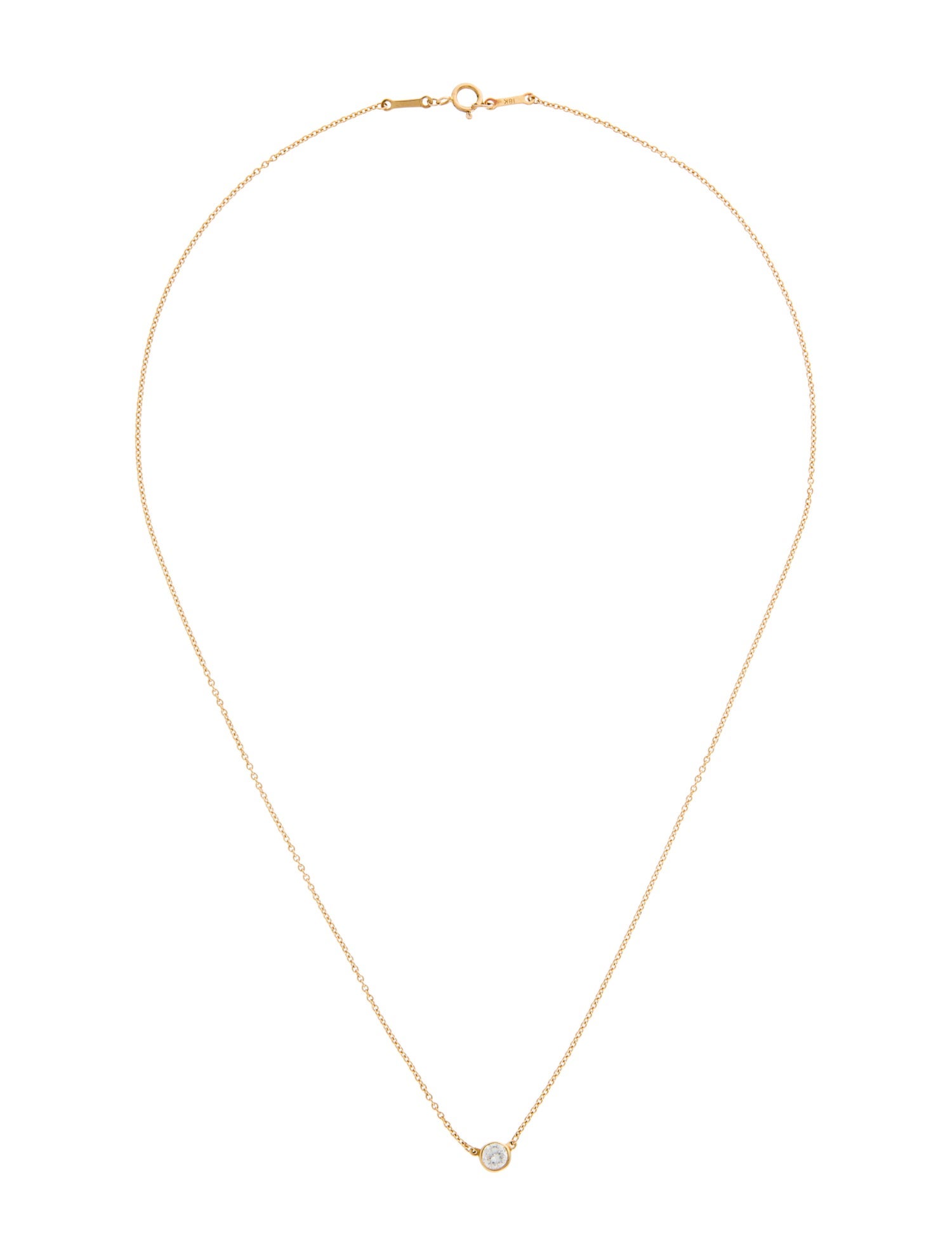 Tiffany & Co. 18K Diamonds by the Yard Pendant Necklace