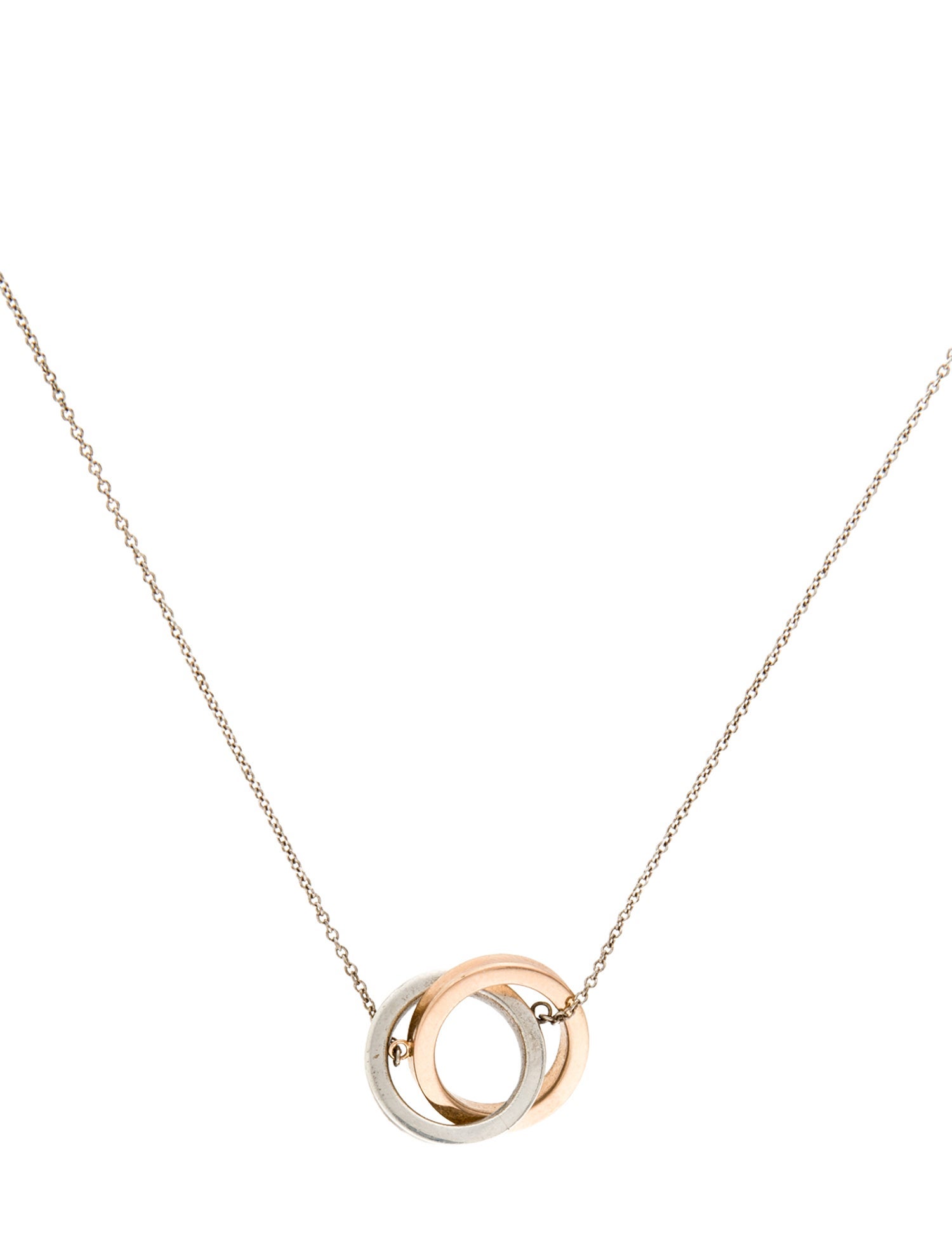 Tiffany & Co. Two-Tone 1837® Interlocking Circles Pendant Necklace