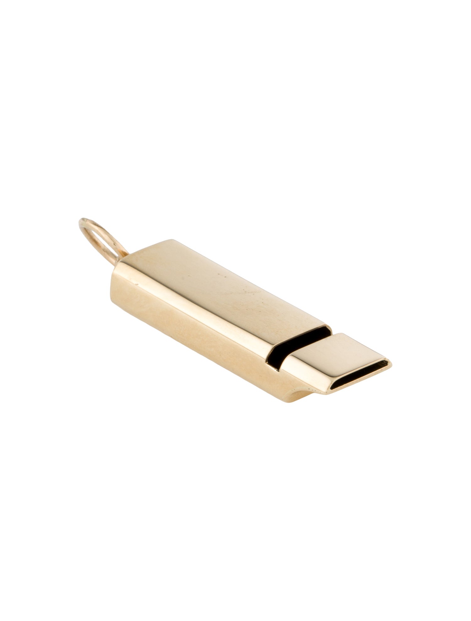 Tiffany & Co. Vintage 14K Whistle Charm Pendant