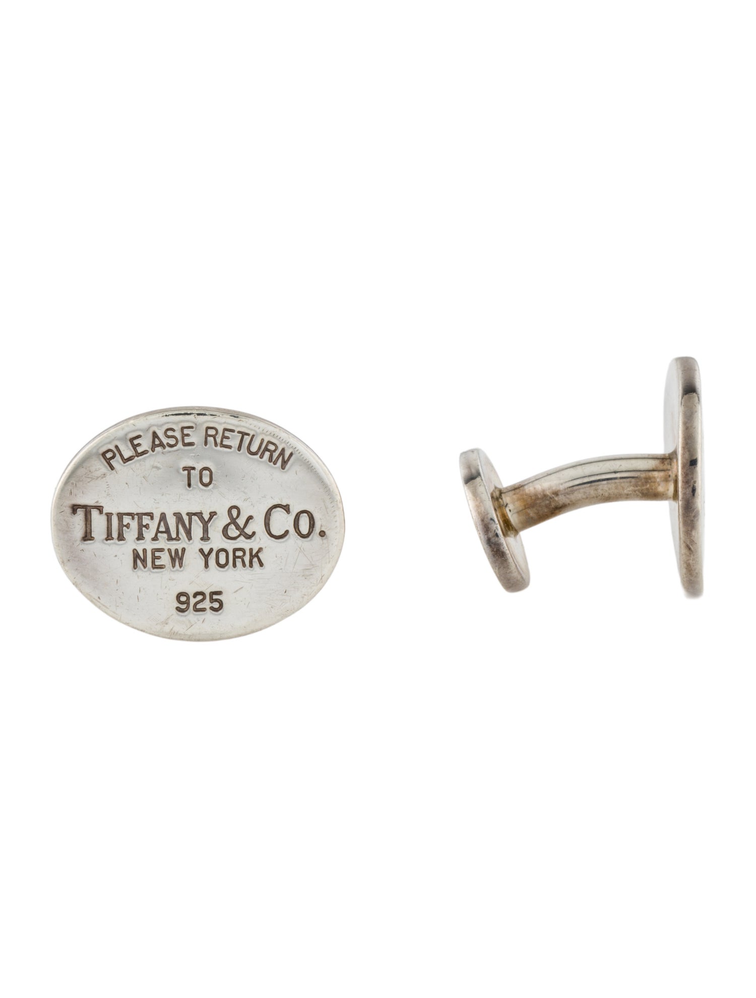 Tiffany & Co. Oval Tag Cufflinks