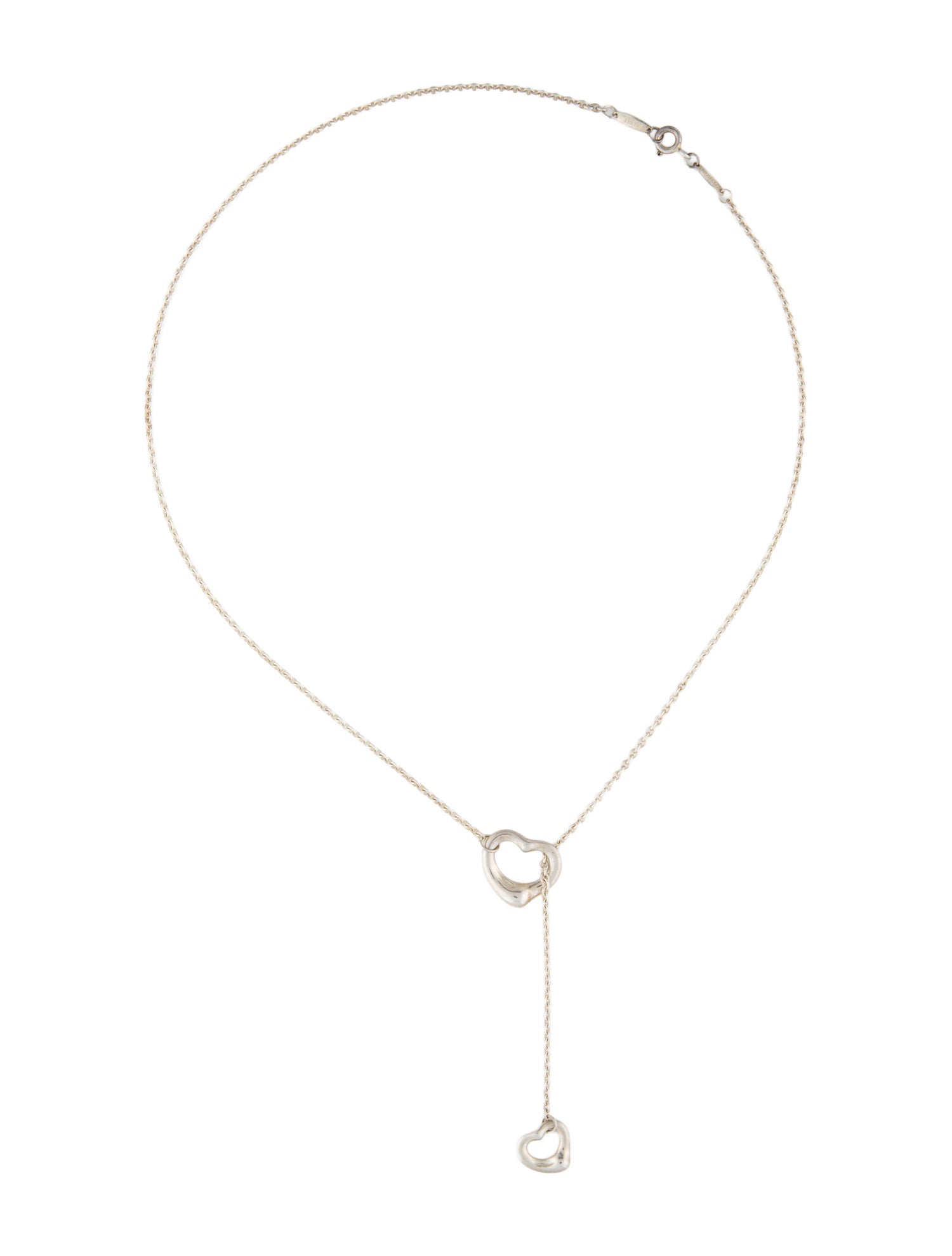 Tiffany & Co. Open Heart Lavalier Necklace