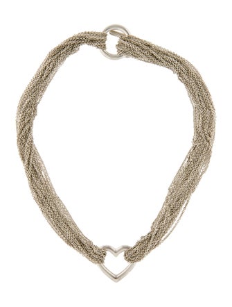 Tiffany & Co. Heart Multistrand Toggle Necklace