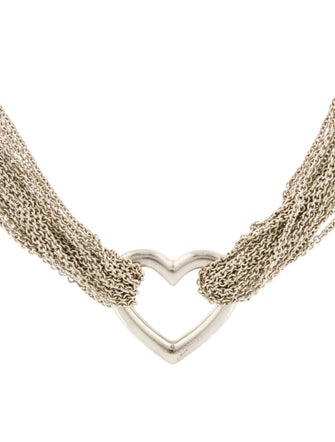 Tiffany & Co. Heart Multistrand Toggle Necklace
