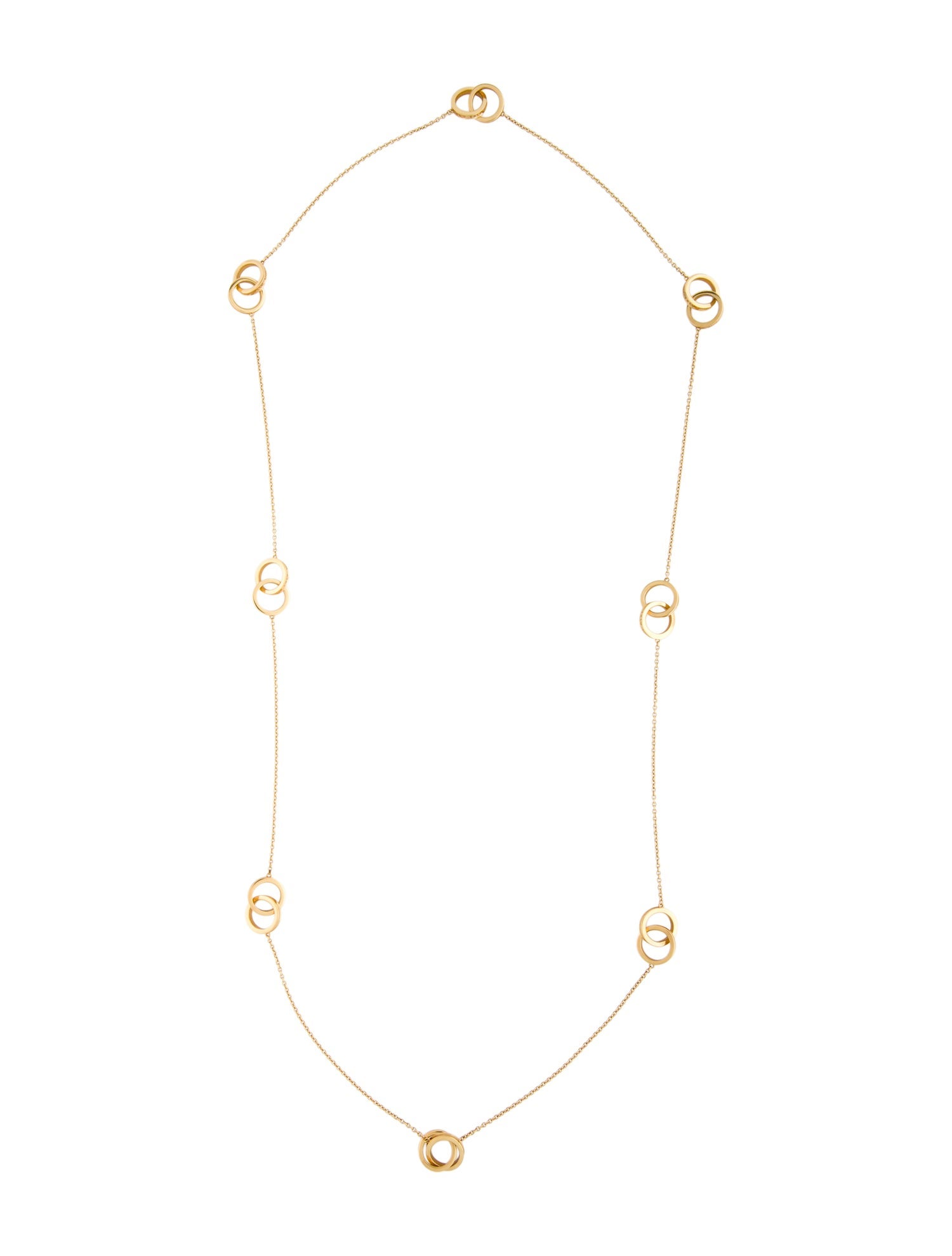 Tiffany & Co. 18K Interlocking Circles Station Necklace