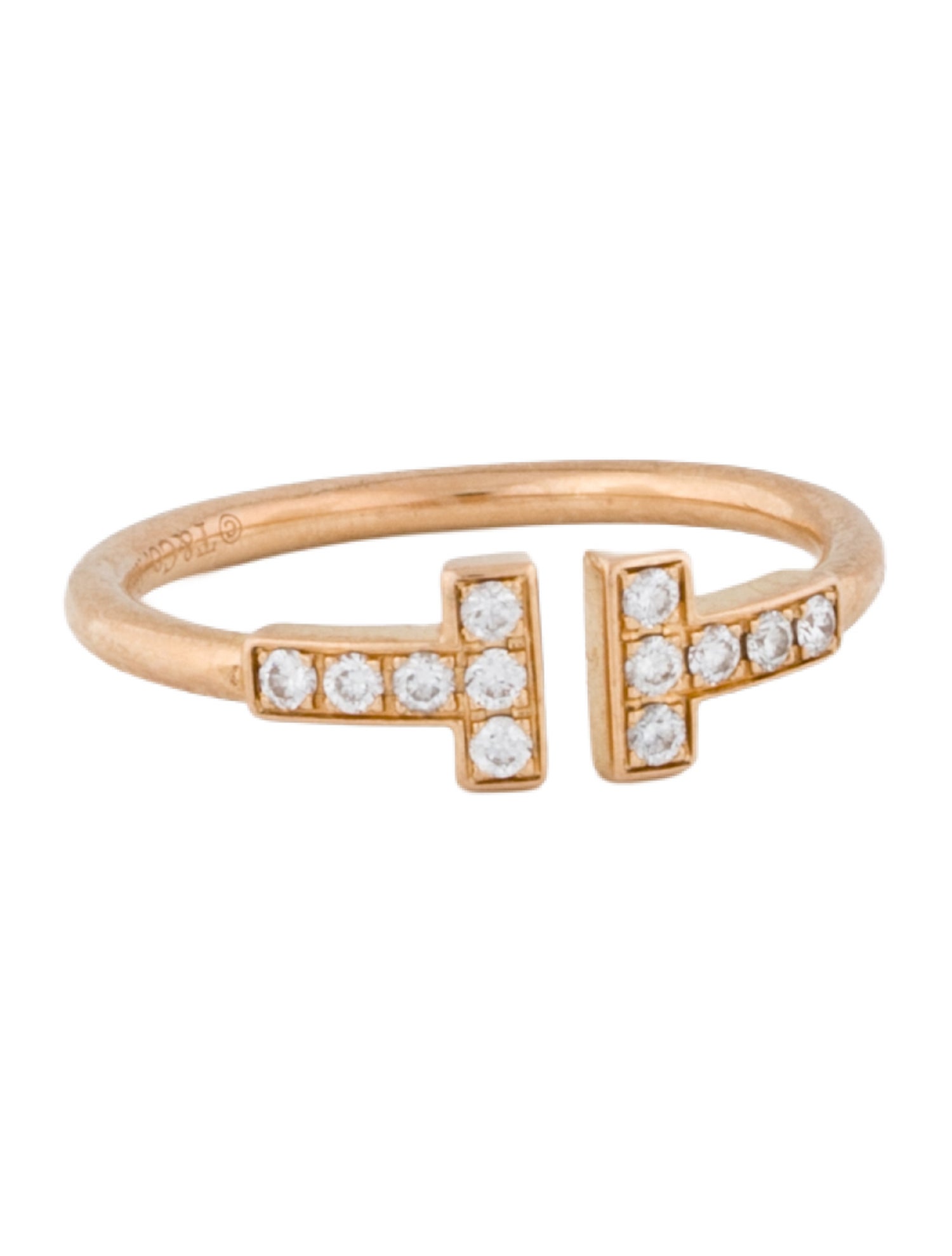 Tiffany & Co. 18K Diamond Wire Ring