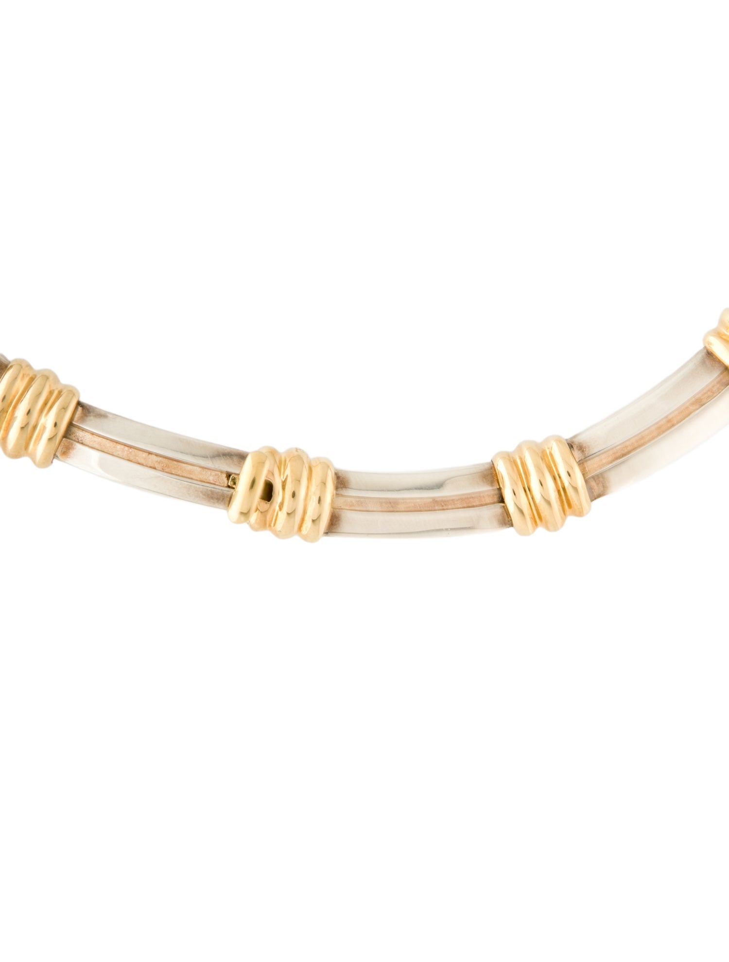 Tiffany & Co. Vintage Two-Tone Atlas Groove Necklace