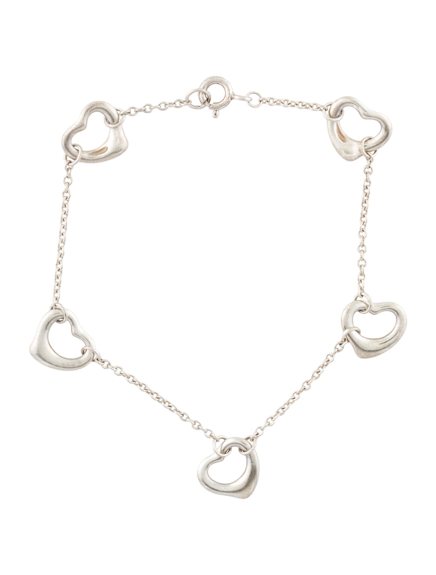 Tiffany & Co. Open Heart Five Station Bracelet