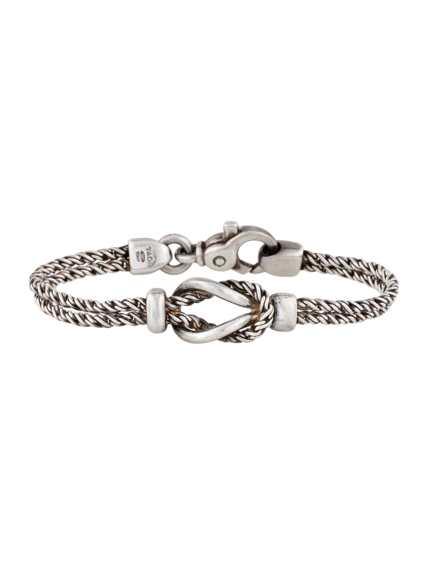 Tiffany & Co. Vintage Love Knot Double Rope Bracelet