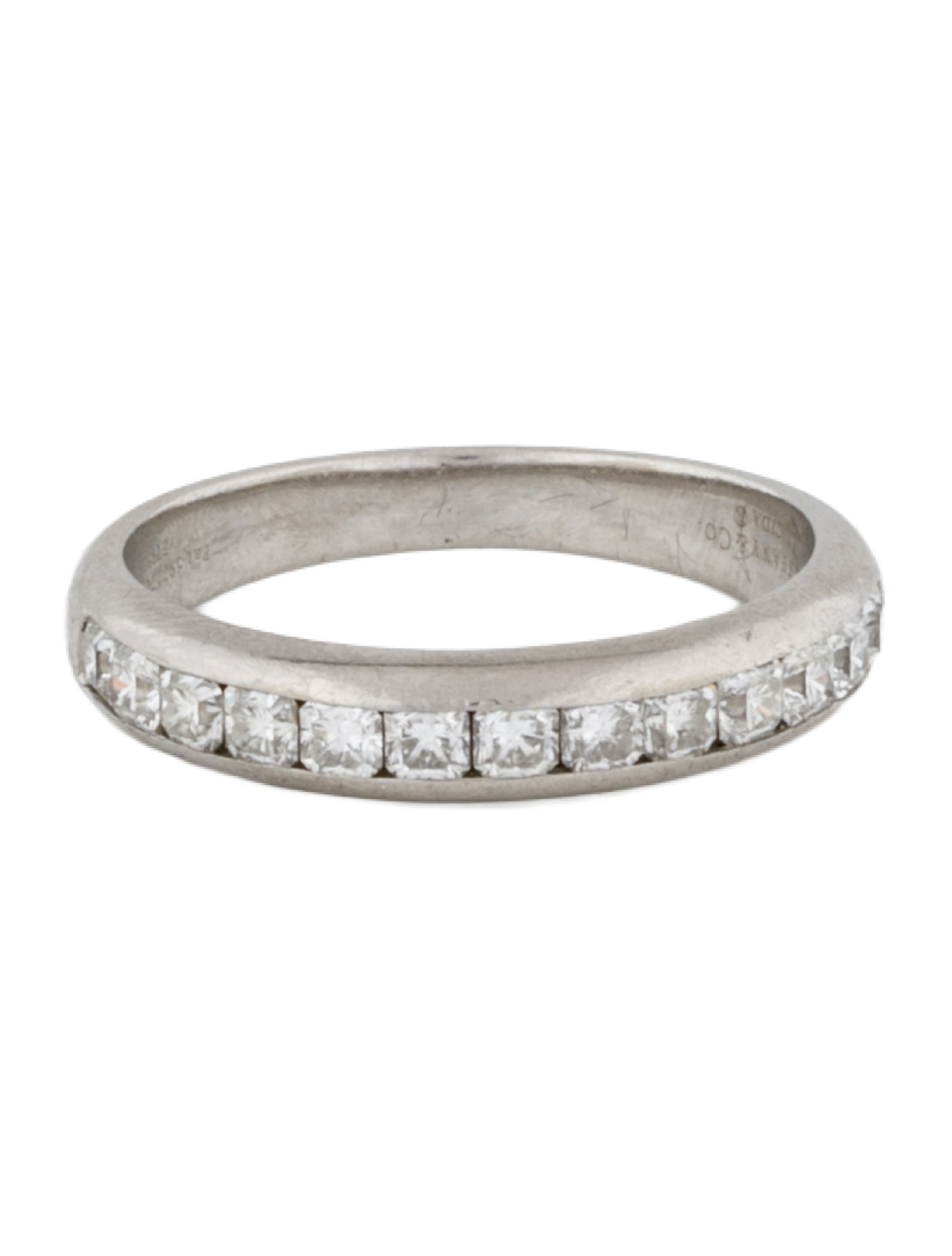 Tiffany & Co. Platinum Diamond Lucida Band Ring