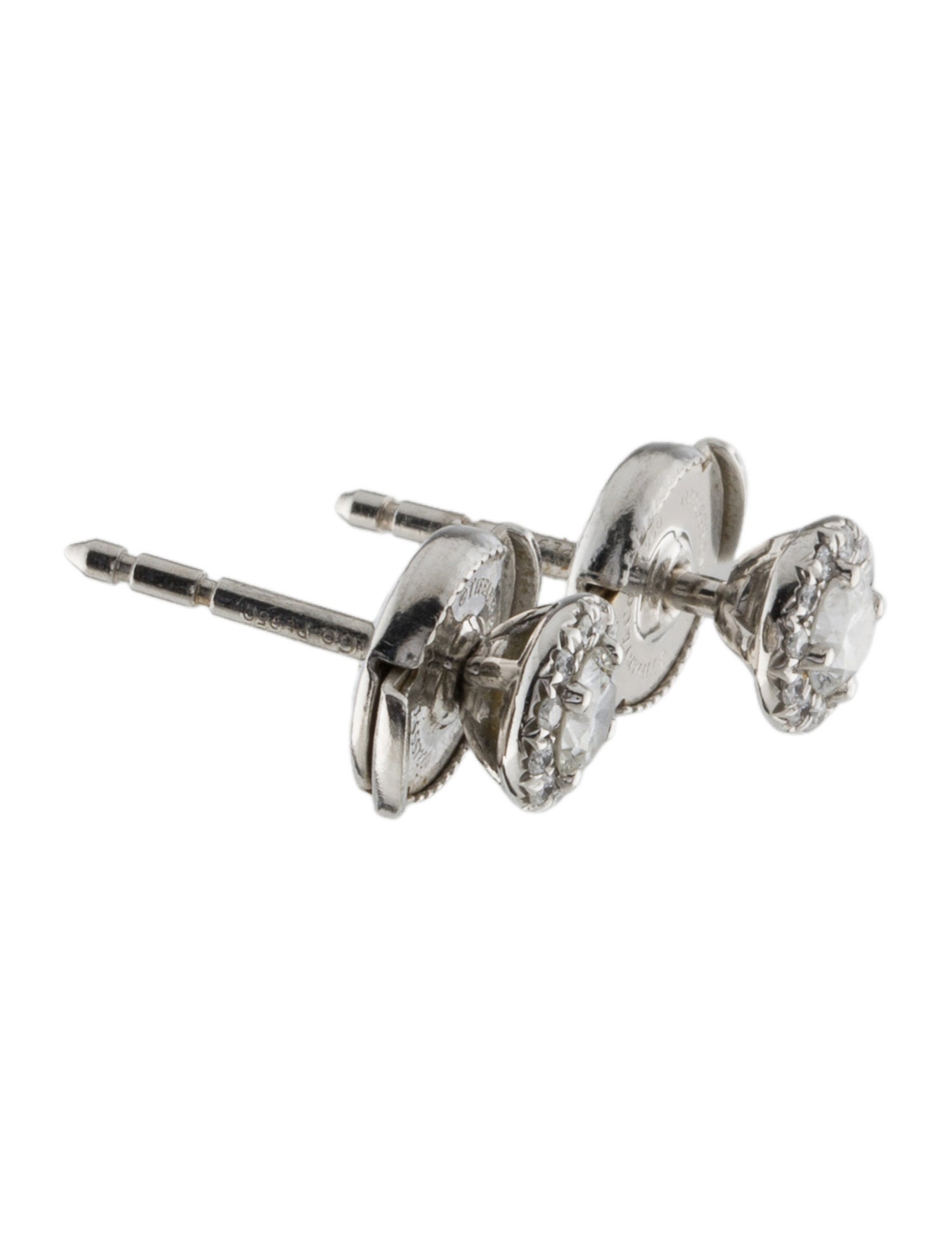 Tiffany & Co. Platinum Diamond Soleste Stud Earrings