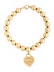Tiffany & Co. 18K Heart Tag Bead Bracelet