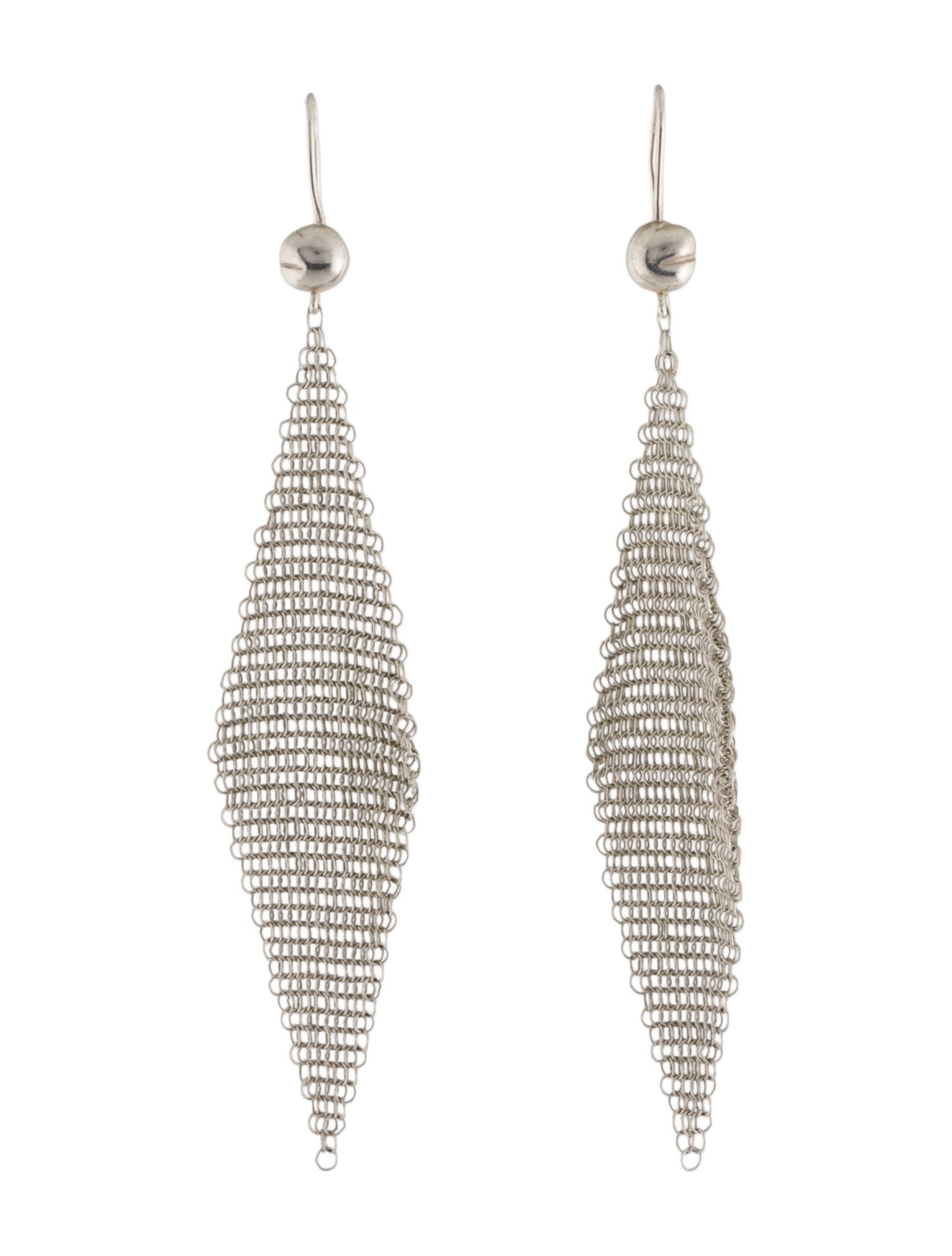 Tiffany & Co. Vintage Mesh Drop Earrings