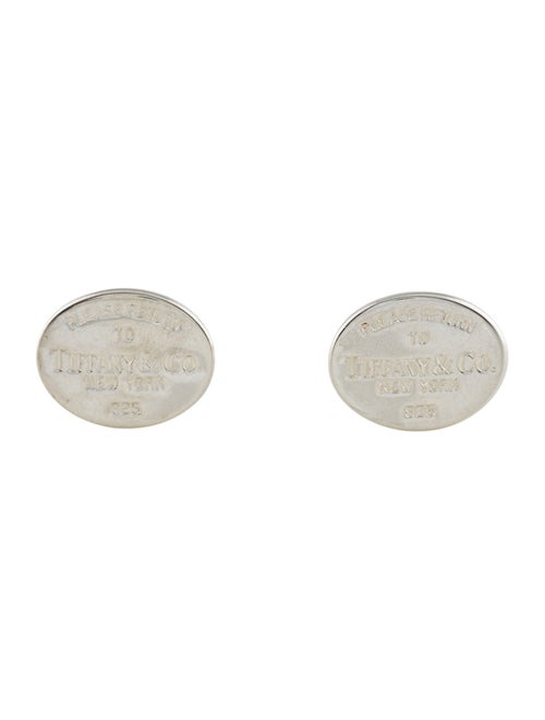 Tiffany & Co. Oval Tag Cufflinks