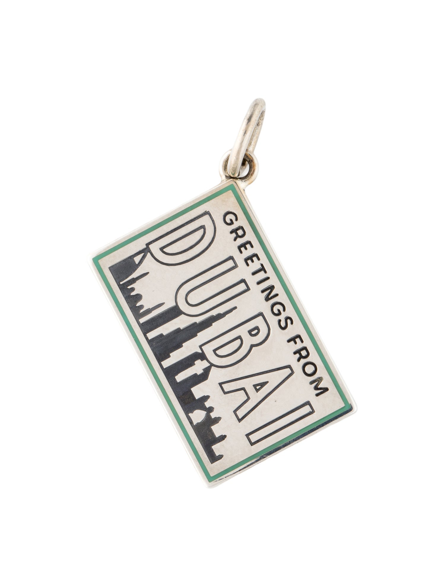 Tiffany & Co. Enamel 'Greetings From Dubai' Postcard Charm