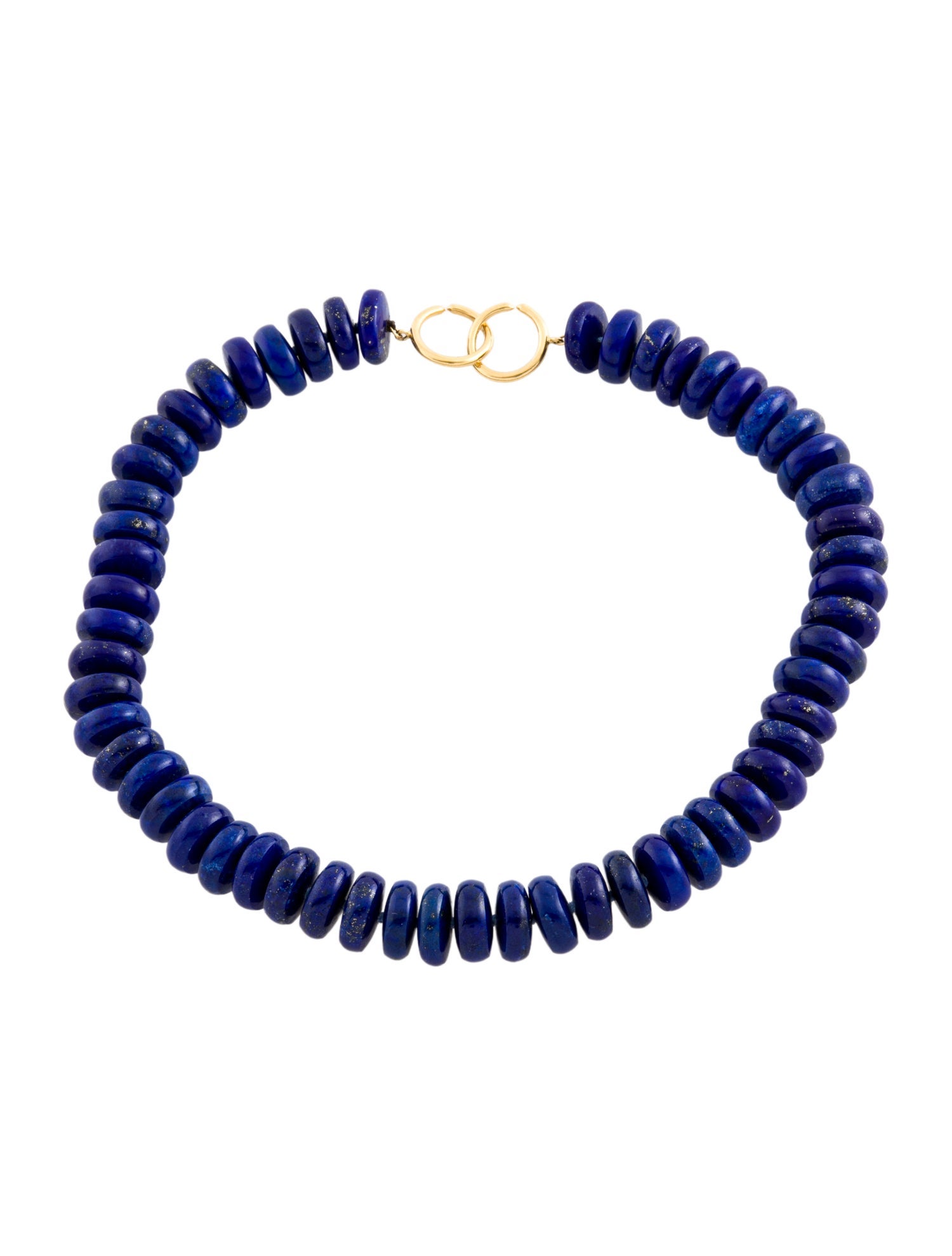 Tiffany & Co. 18K Lapis Lazuli Bead Necklace