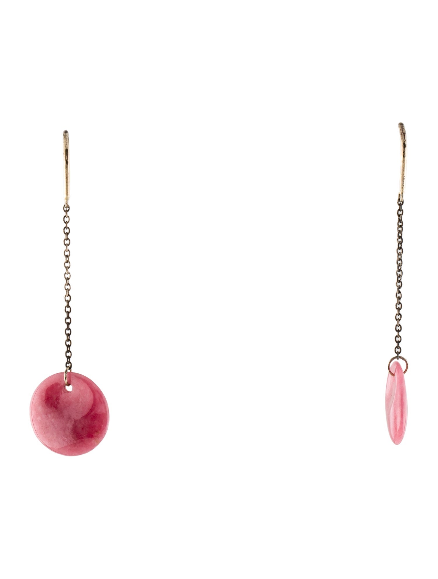 Tiffany & Co. Rhodonite Disc Drop Earrings