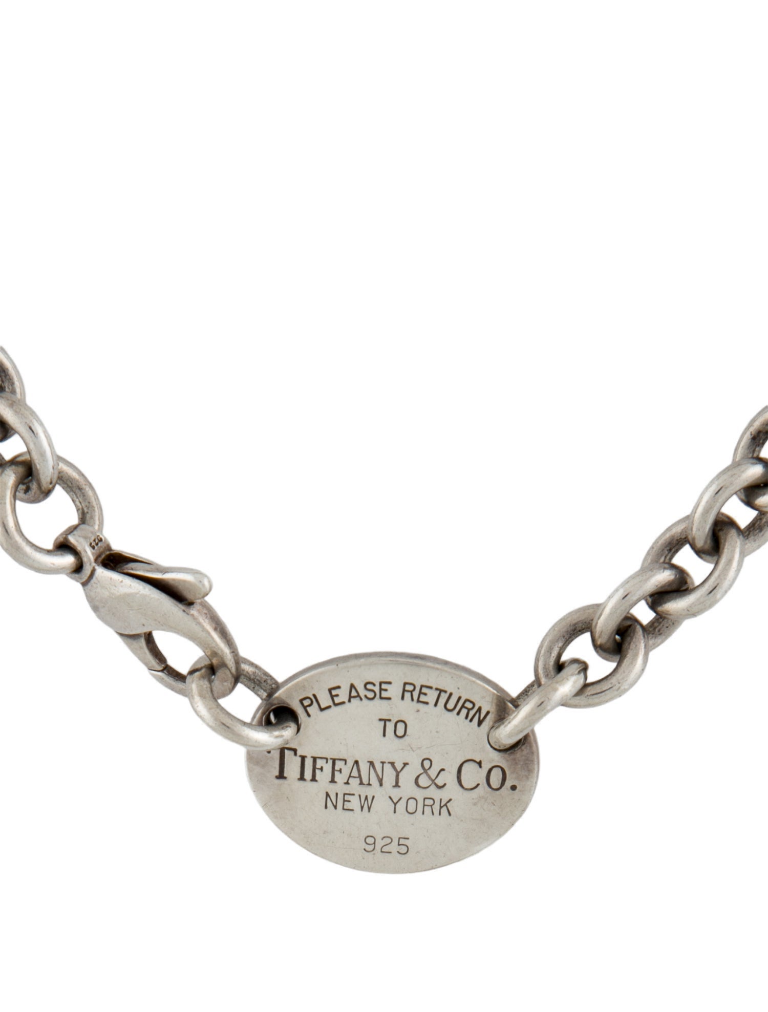 Tiffany & Co. Return to Tiffany Oval Tag Necklace