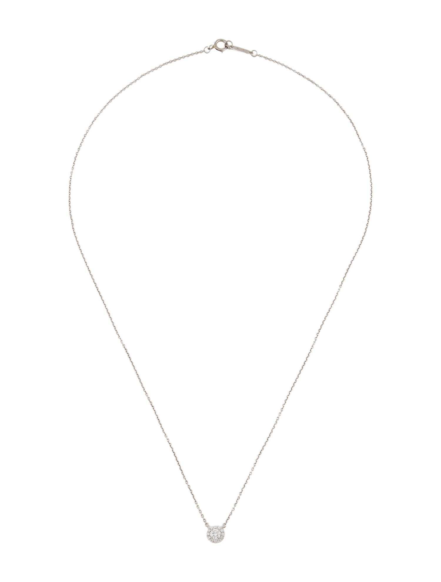 Tiffany & Co. Platinum Diamond Soleste Pendant Necklace