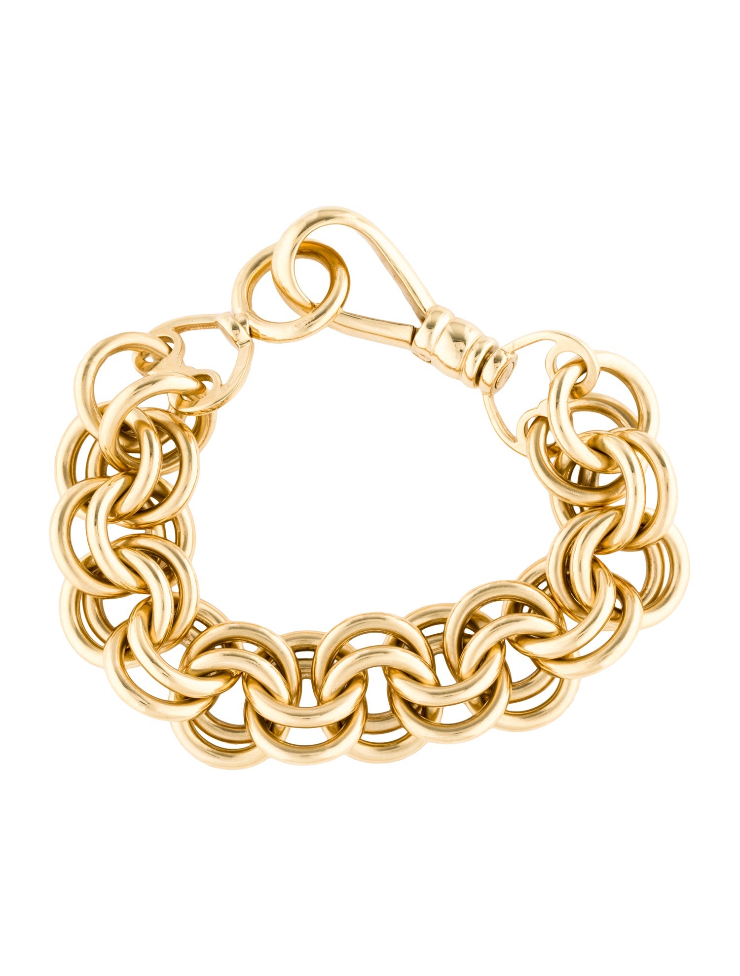 Tiffany & Co. Vintage 18K Schlumberger Bull Swivel Link Bracelet