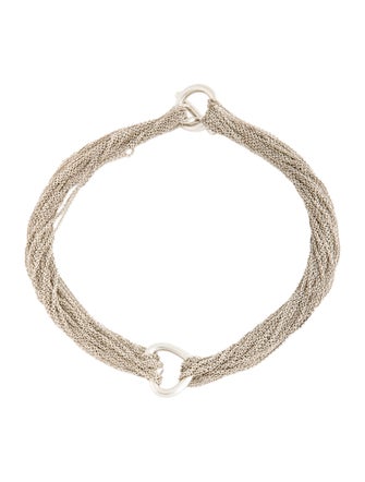 Tiffany & Co. Heart Multistrand Toggle Collar Necklace