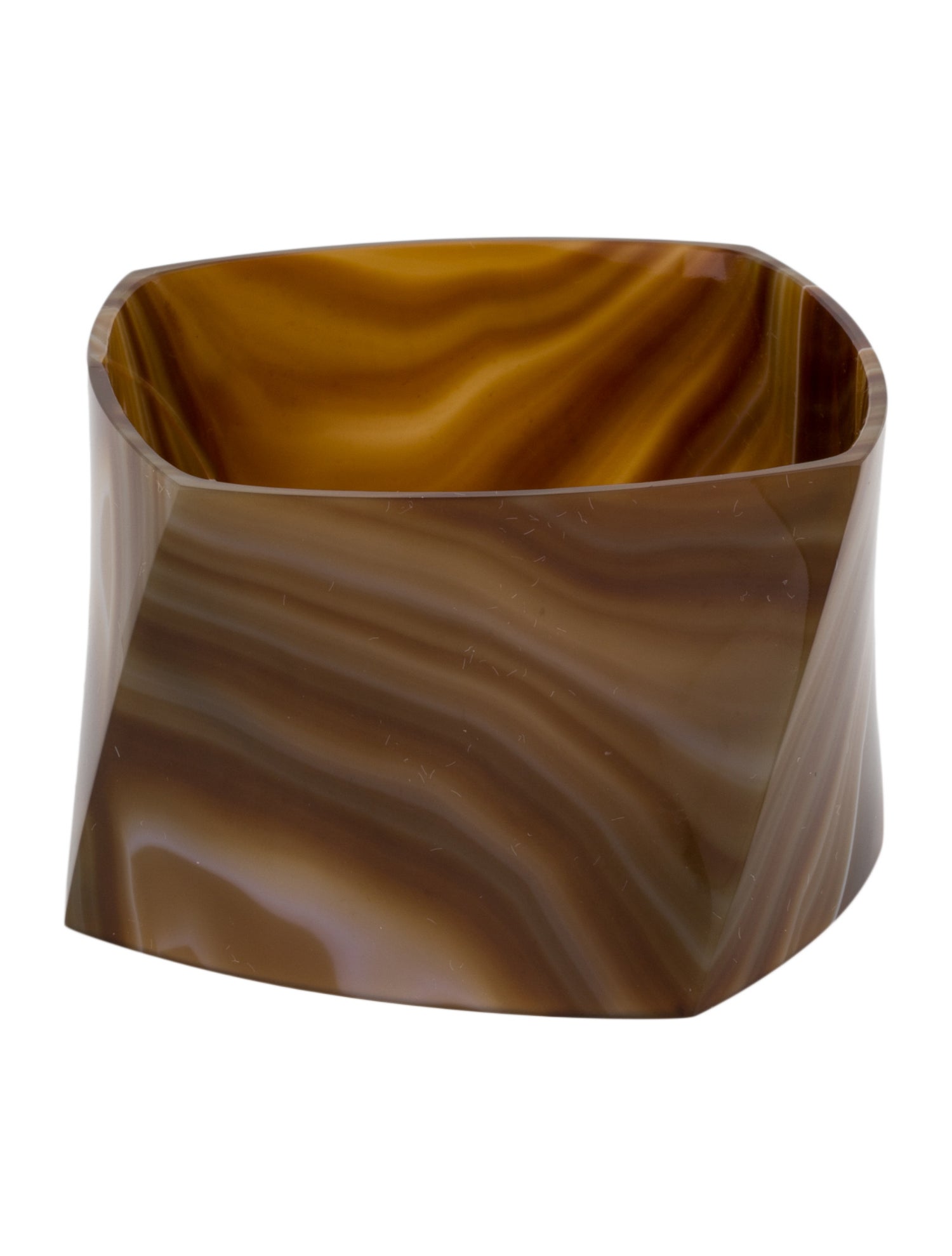 Tiffany & Co. Agate Torque Bangle Bracelet