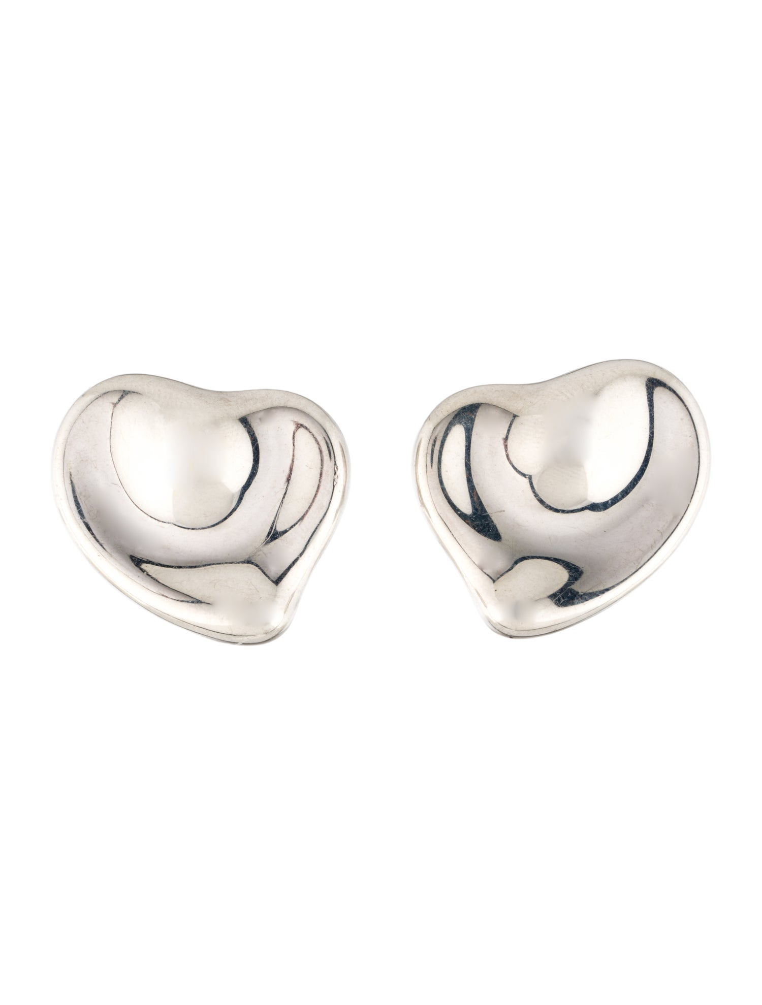 Tiffany & Co. Large Full Heart Clip-On Earrings