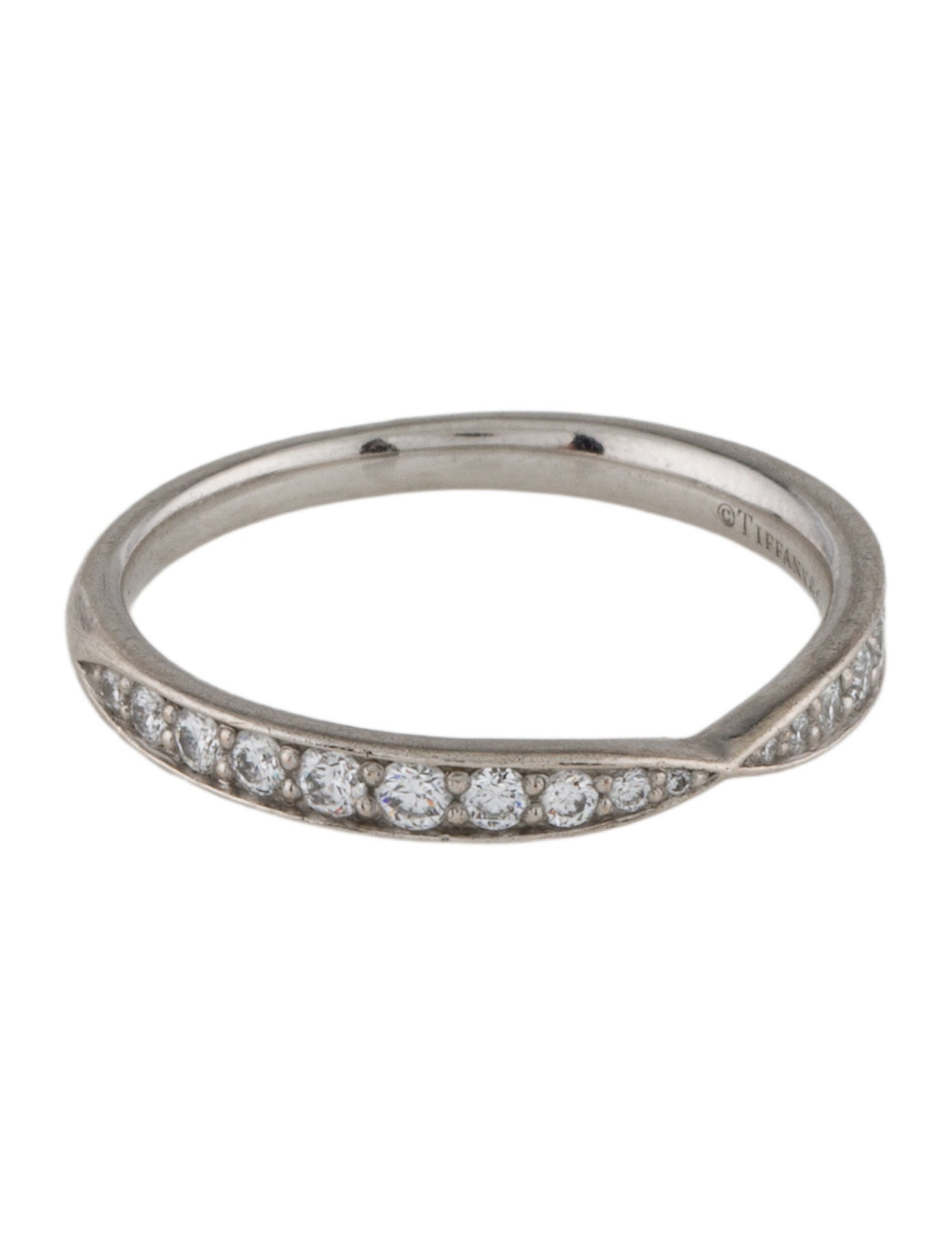 Tiffany & Co. Platinum Diamond Band
