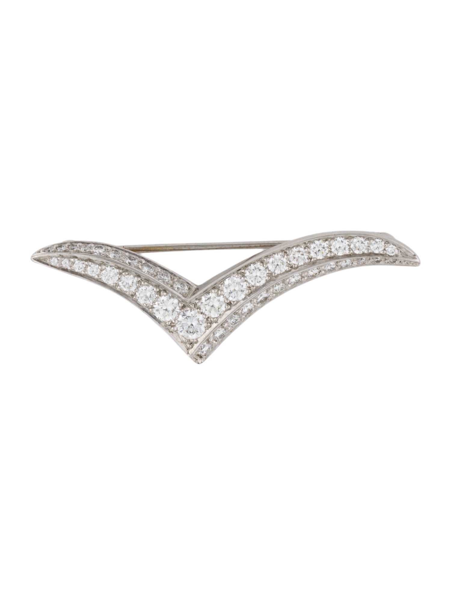Tiffany & Co. Vintage Platinum Diamond Seagull Pin Brooch