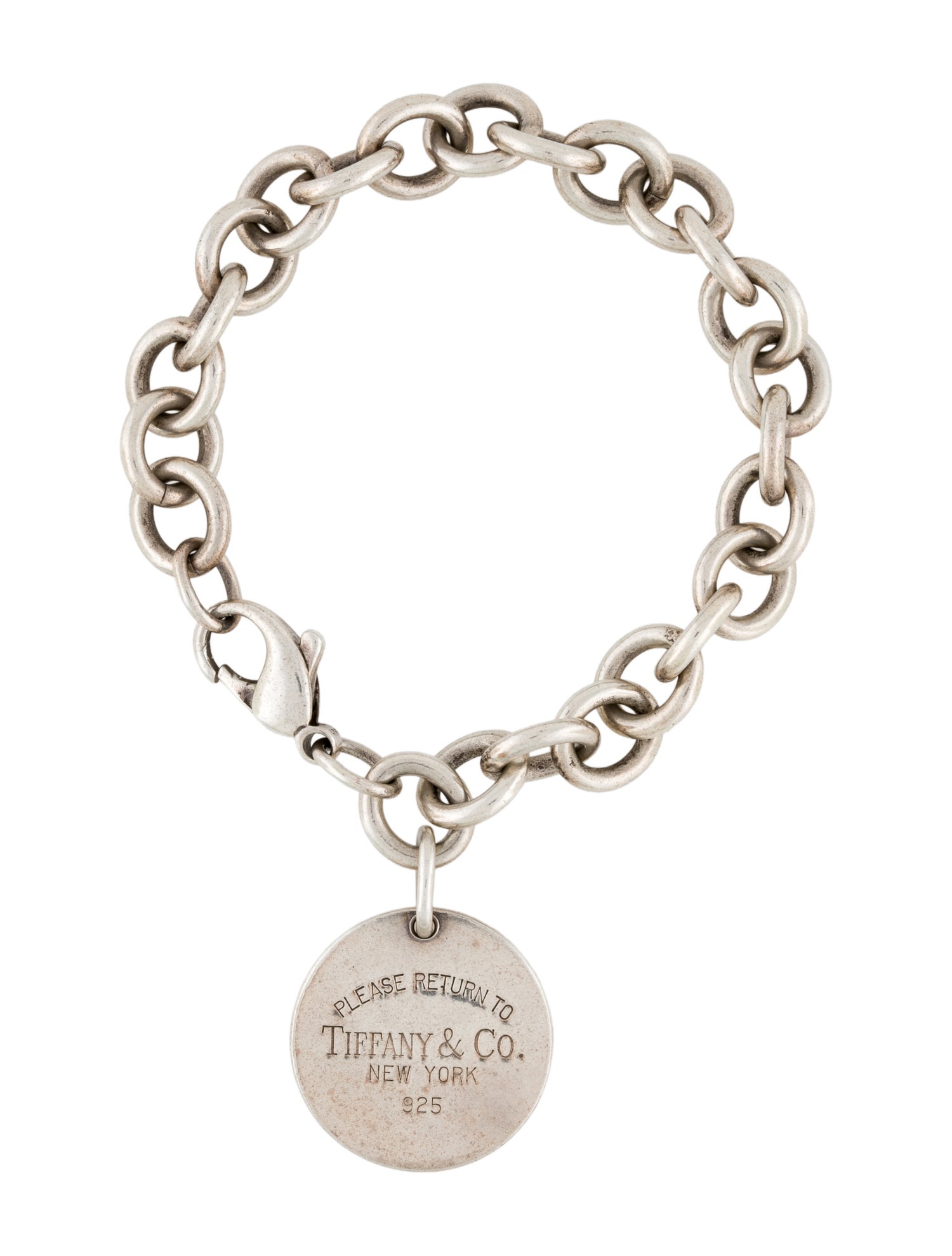 Tiffany & Co. Round Tag Charm Bracelet
