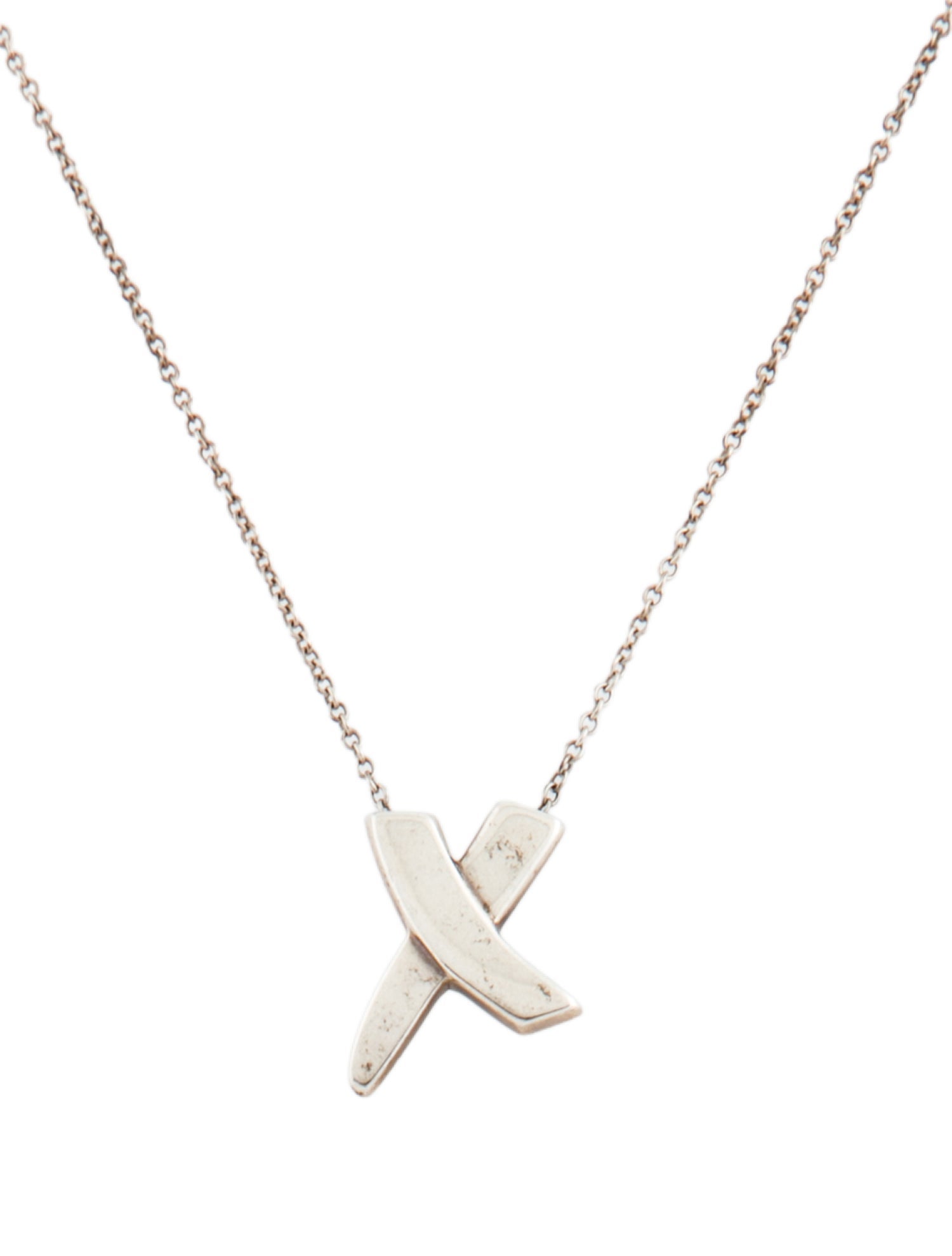 Tiffany & Co. Vintage Paloma's Graffiti X Pendant Necklace