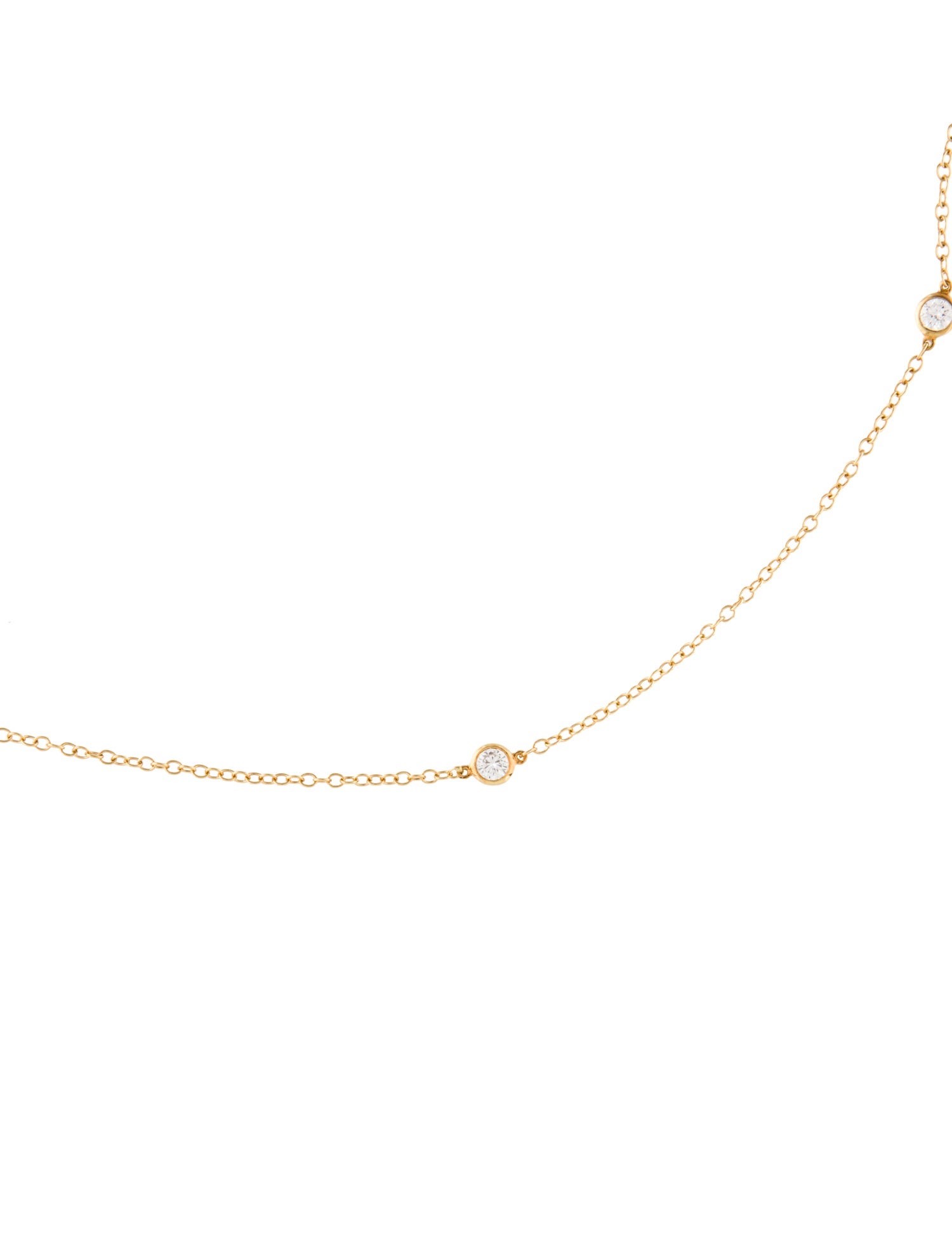 Tiffany & Co. 18k Diamonds By The Yard Necklace