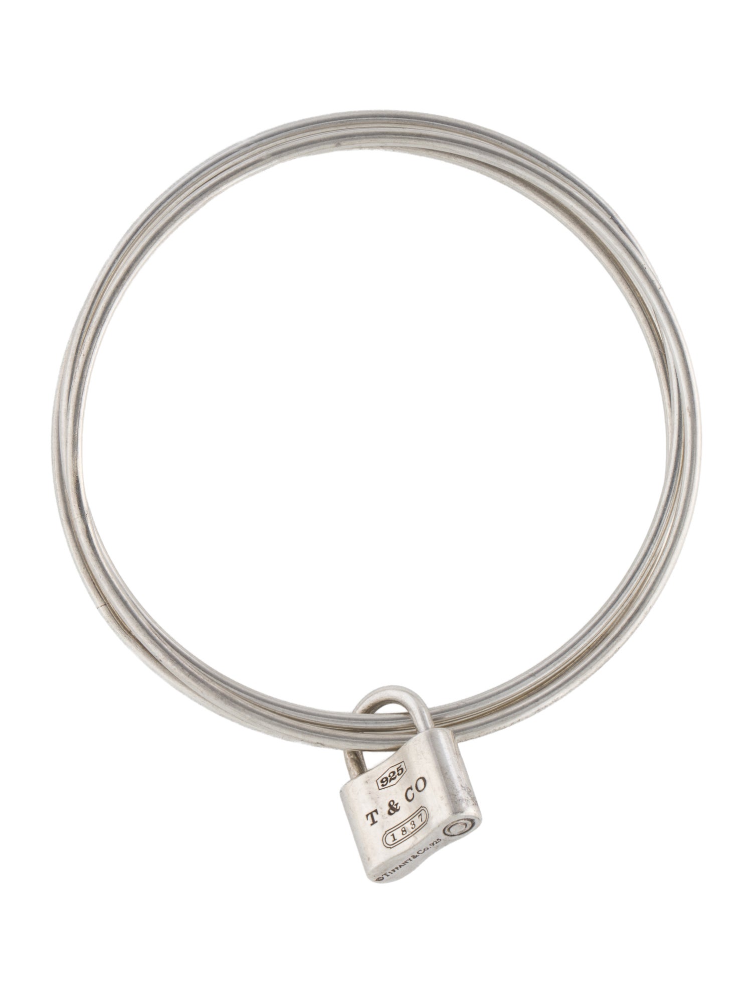 Tiffany & Co. Lock Triple Bangle Bracelet