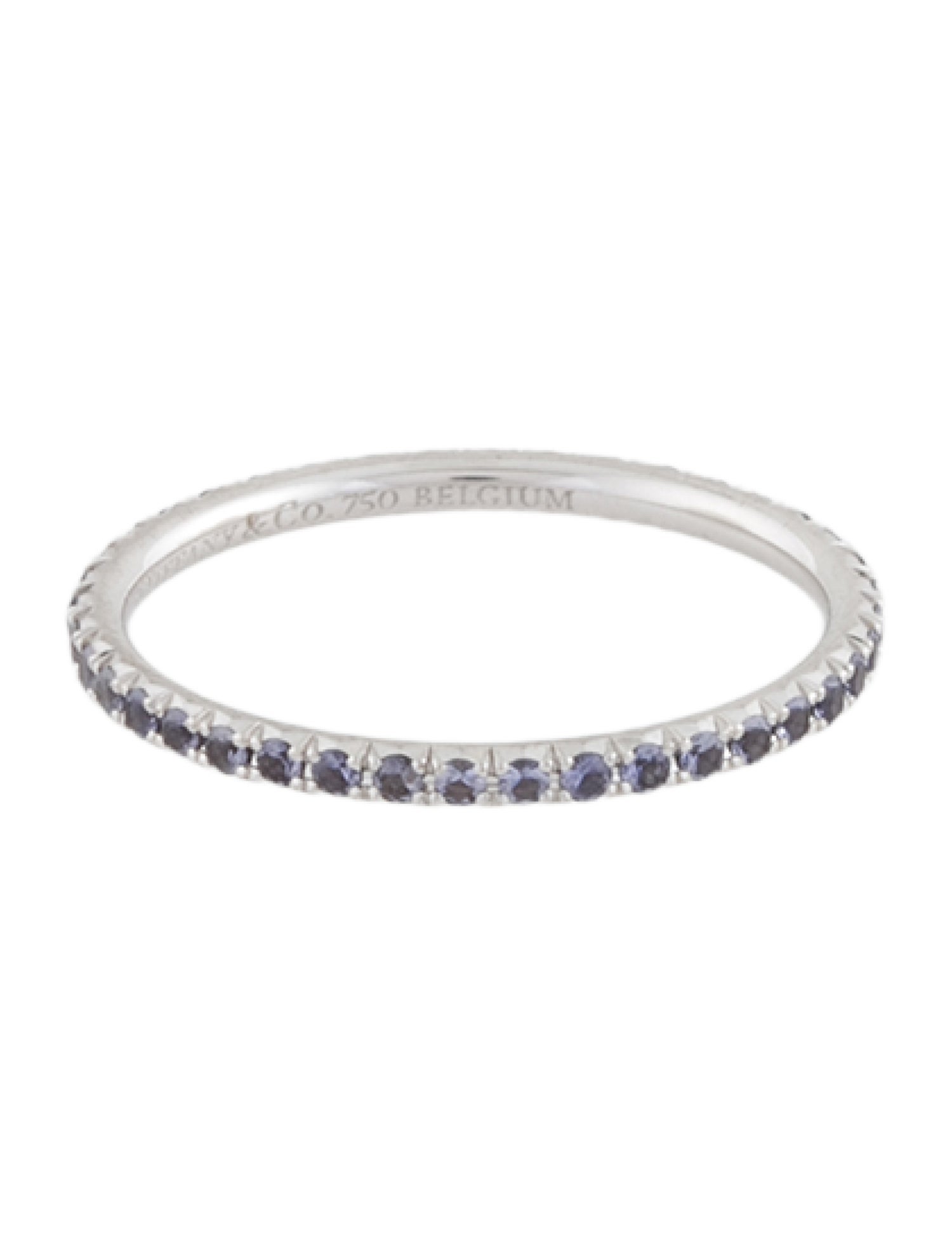 Tiffany & Co. 18K Iolite Eternity Band